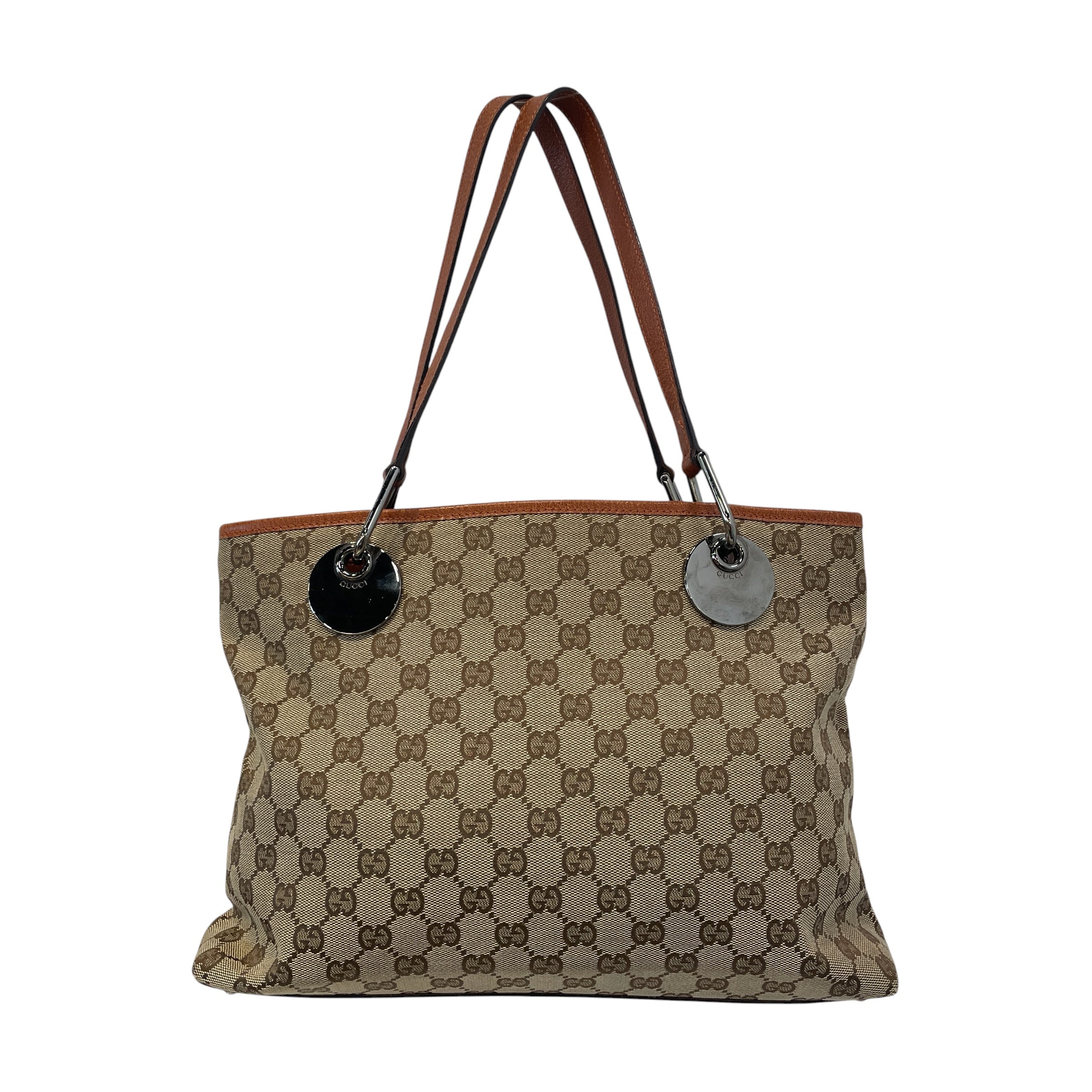 GUCCI/Tote Bag/Monogram/Cotton/BRW/Eclipse