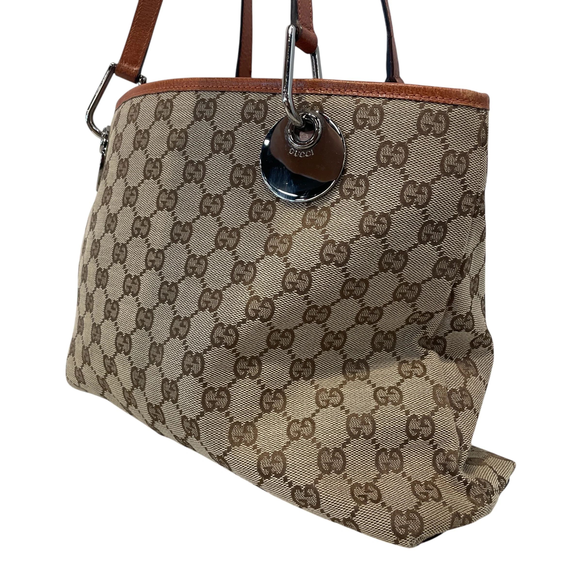 GUCCI/Tote Bag/Monogram/Cotton/BRW/Eclipse