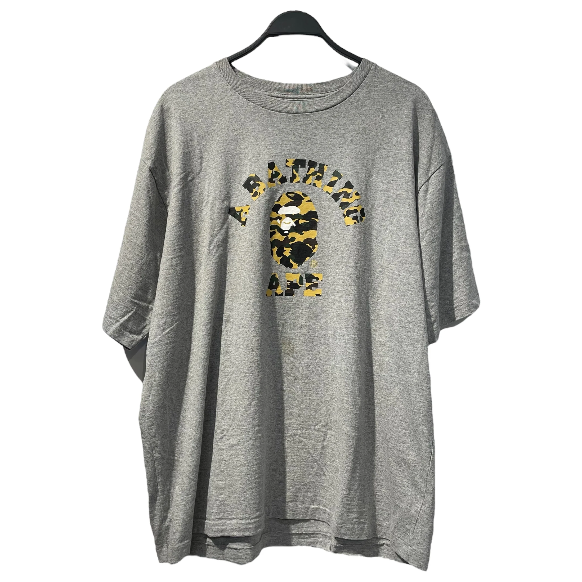 A BATHING APE/T-Shirt/XXL/Cotton/GRY/camo ape