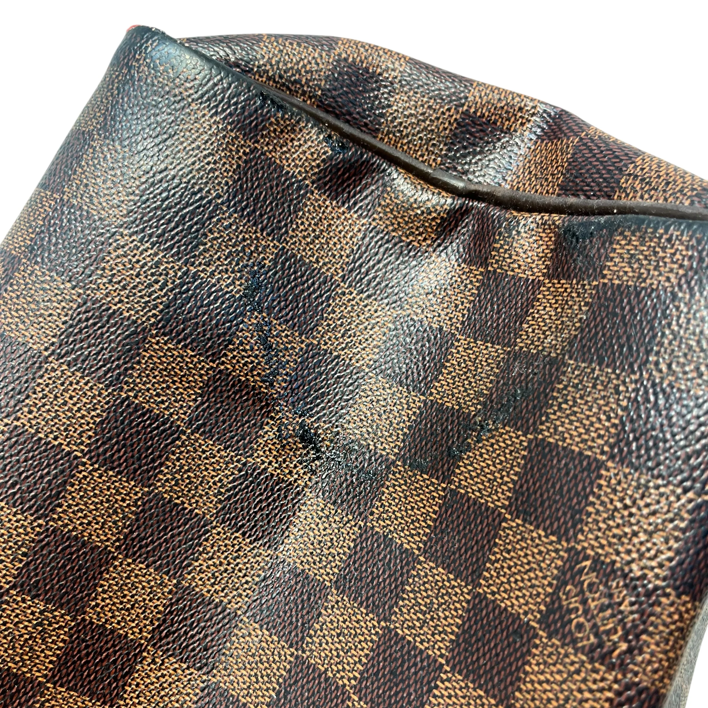 LOUIS VUITTON/Hand Bag/Monogram/Leather/BRW/SPEEDY DAMIER