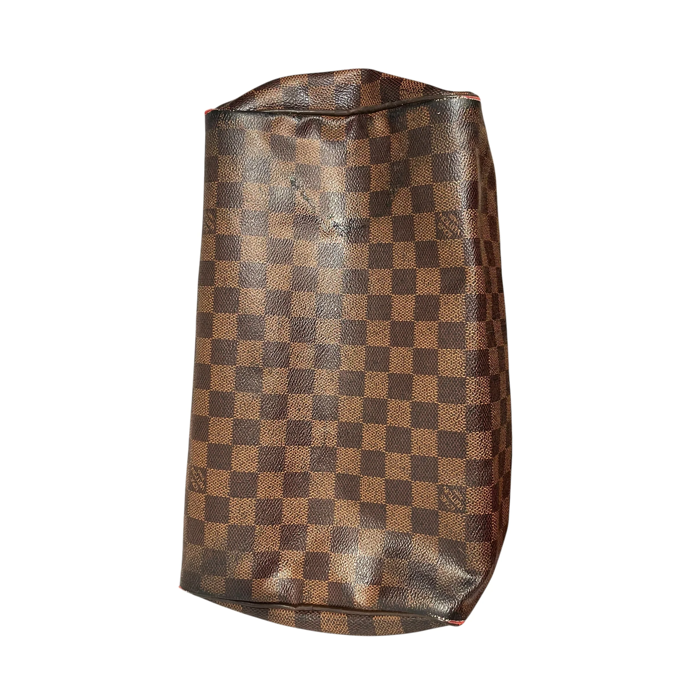 LOUIS VUITTON/Hand Bag/Monogram/Leather/BRW/SPEEDY DAMIER