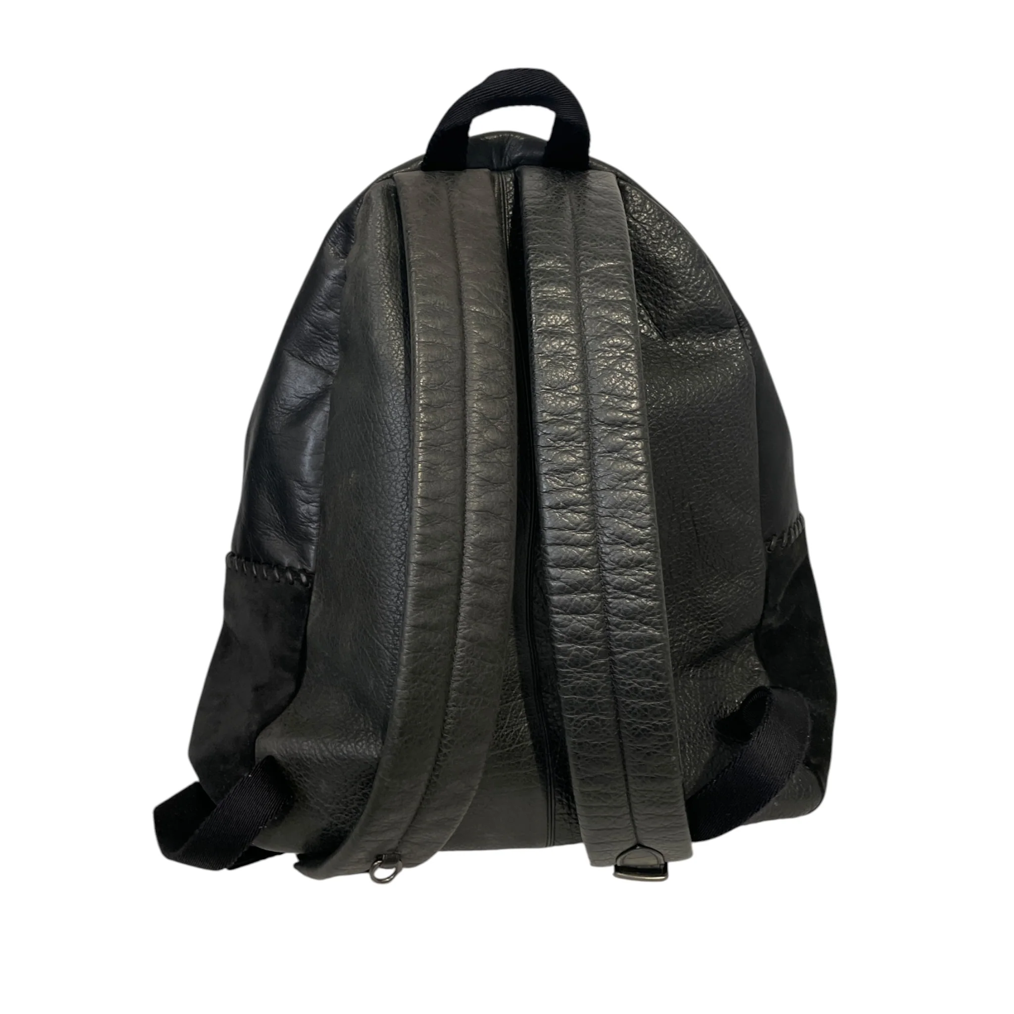 COACH/Backpack/Leather/BLK/Middle Stripe