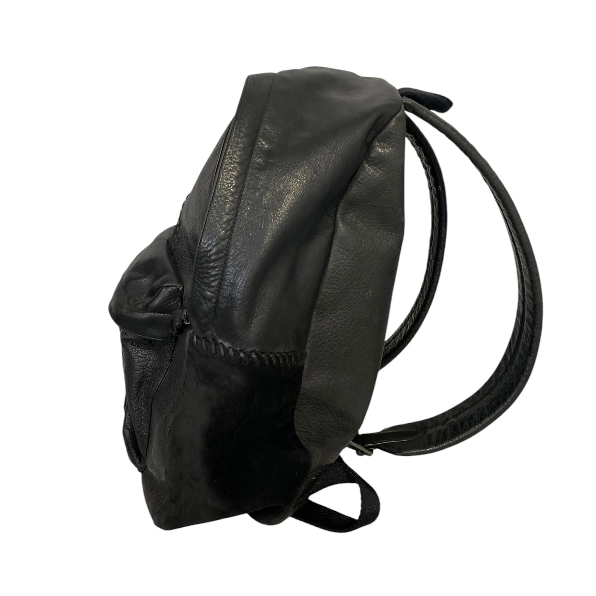 COACH/Backpack/Leather/BLK/Middle Stripe