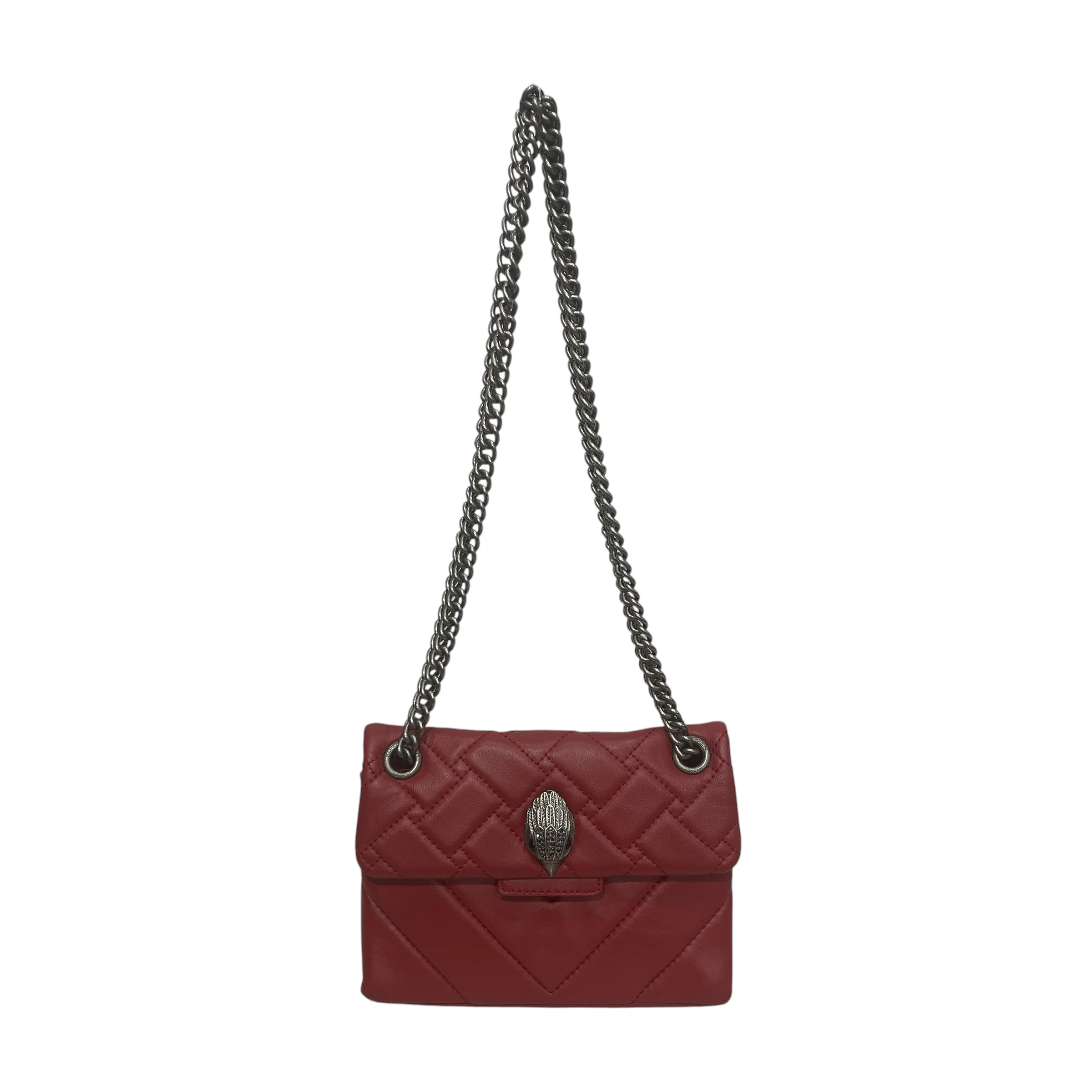 Kurt Geiger/Cross Body Bag/Leather/RED/BIRD CLASP