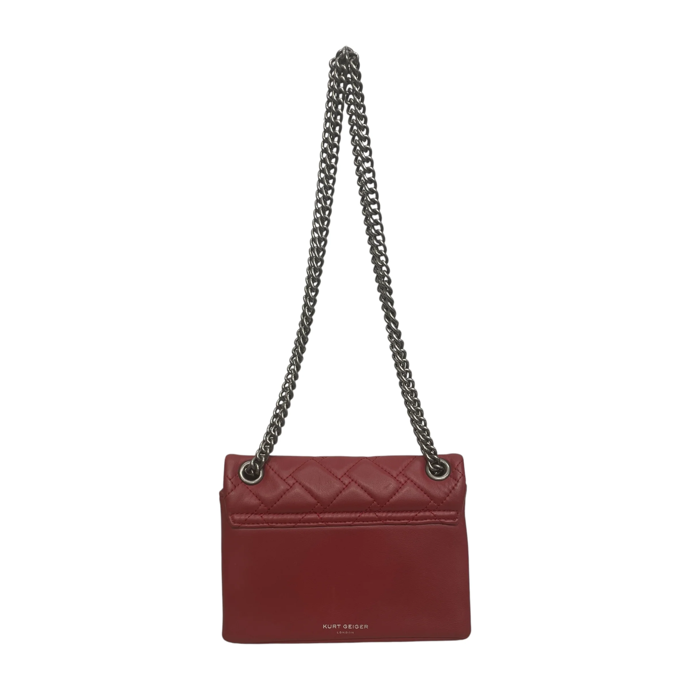 Kurt Geiger/Cross Body Bag/Leather/RED/BIRD CLASP