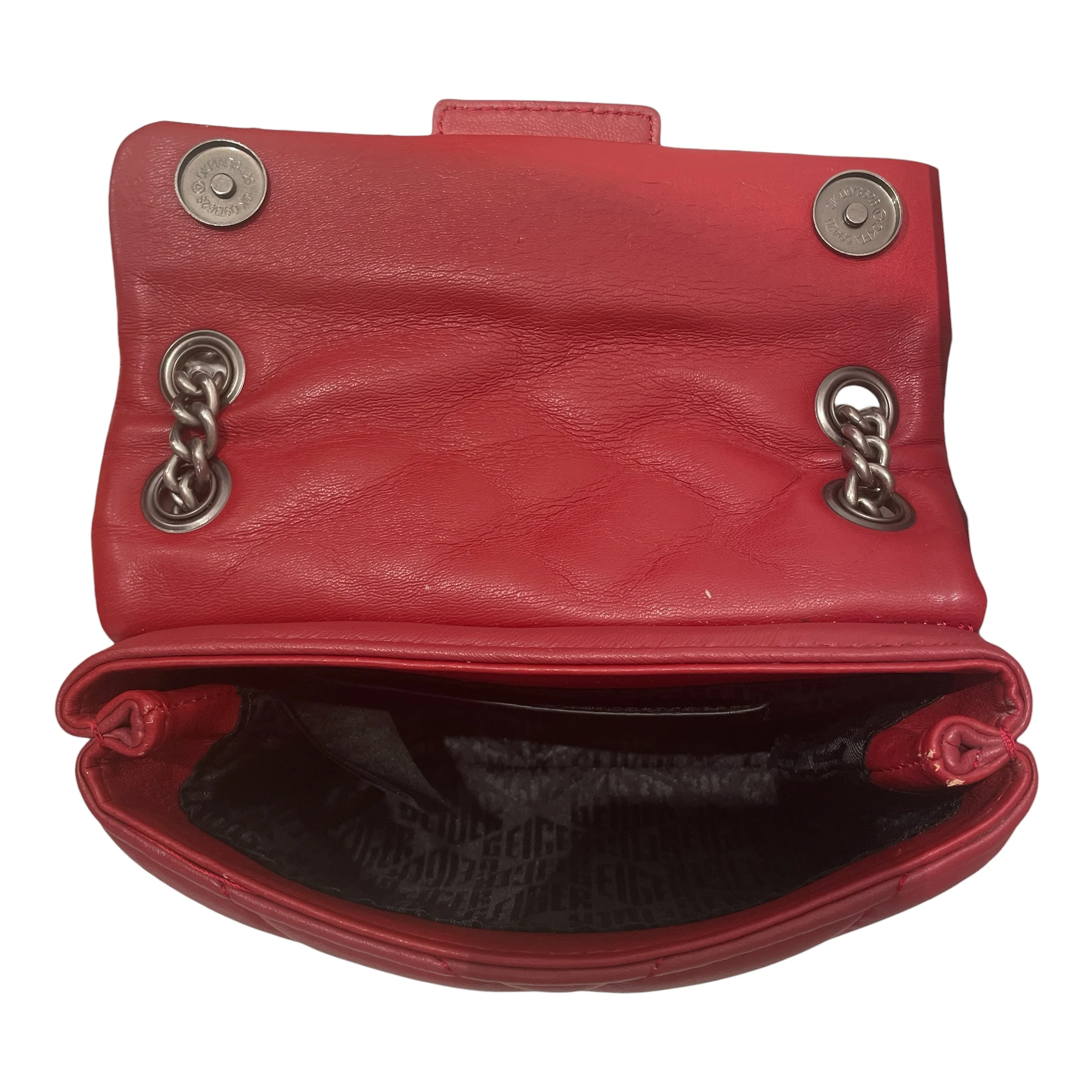 Kurt Geiger/Cross Body Bag/Leather/RED/BIRD CLASP