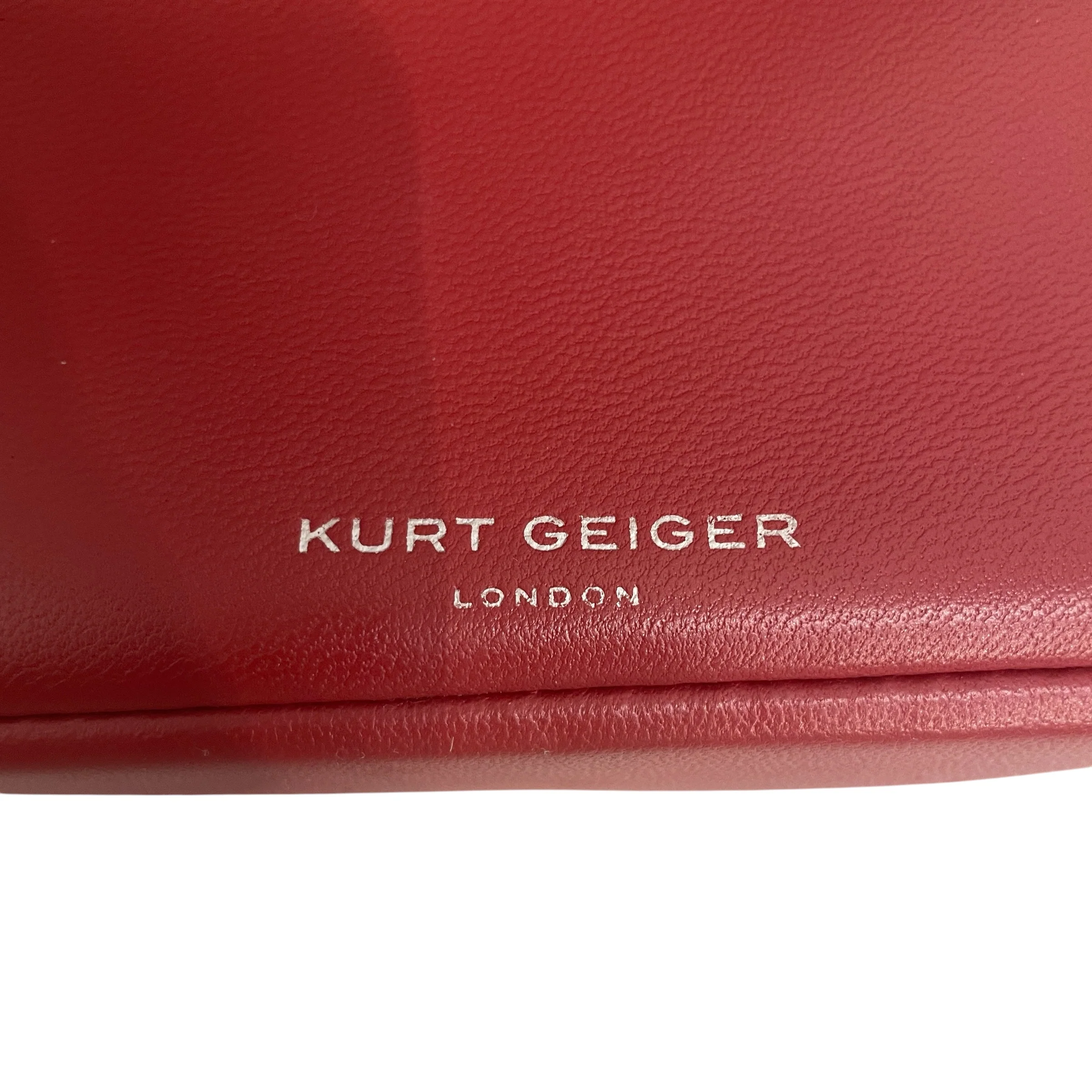 Kurt Geiger/Cross Body Bag/Leather/RED/BIRD CLASP