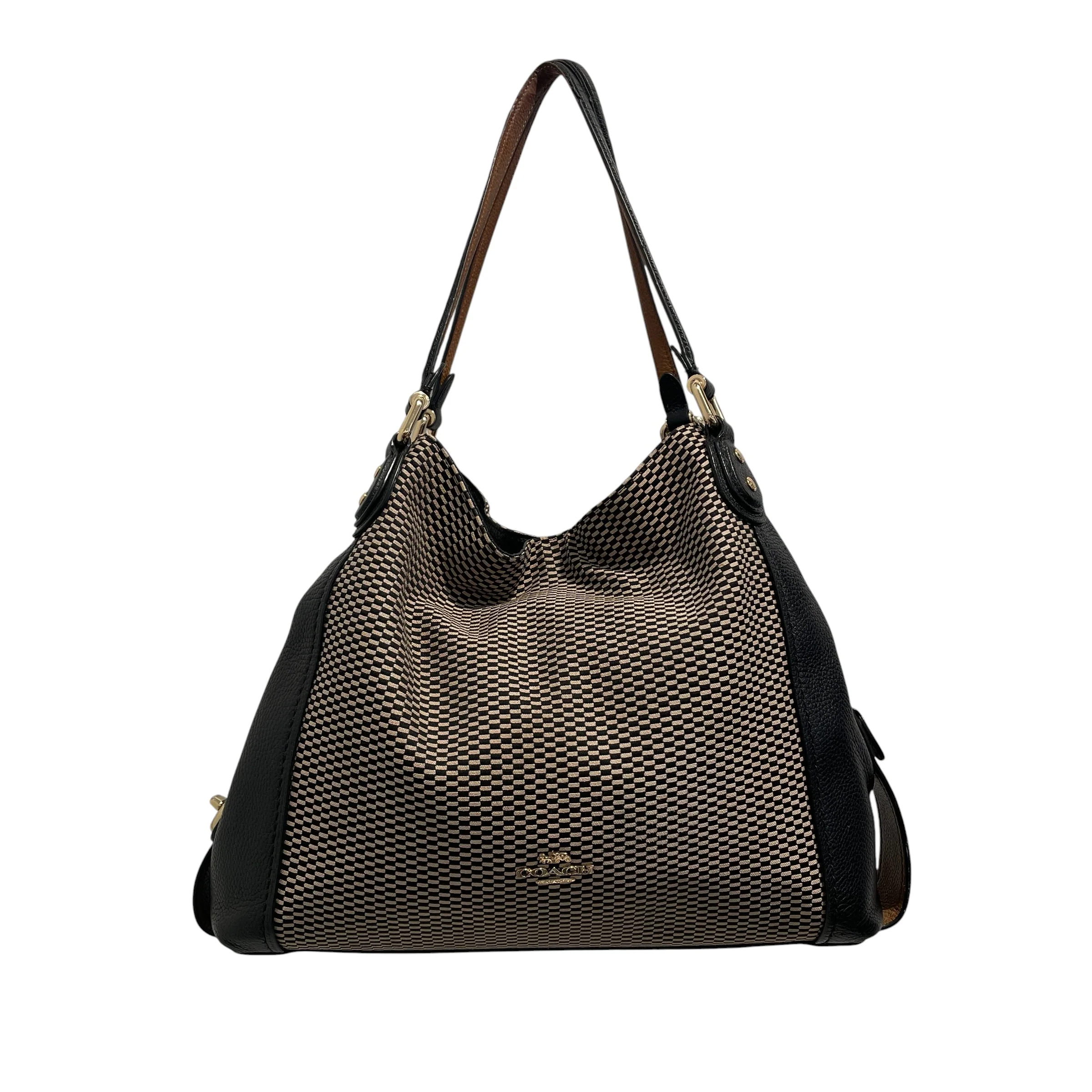 COACH/Hand Bag/All Over Print/Leather/BLK/28895 - Legacy Eddie 31