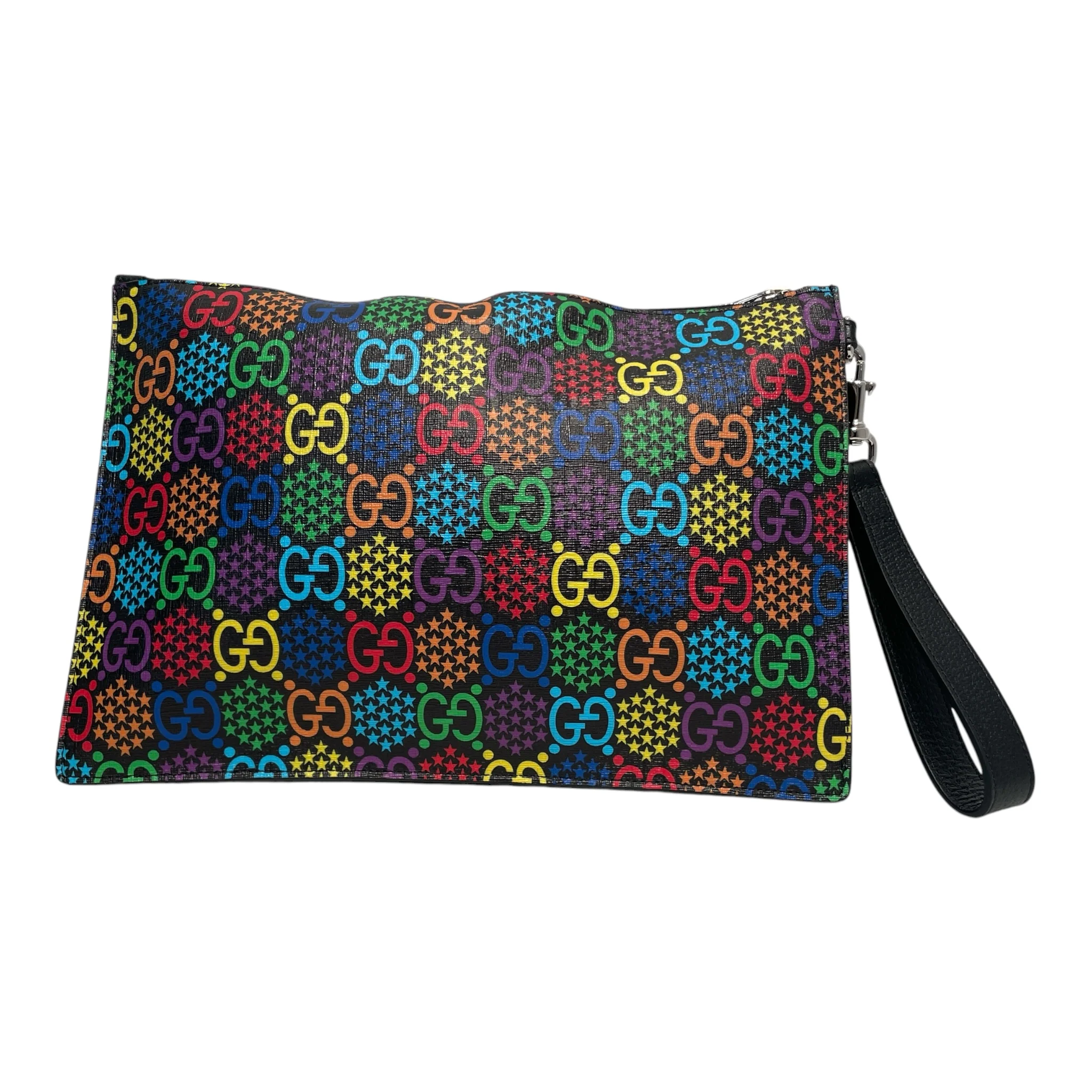 GUCCI/Clutch Bag/Monogram/Leather/MLT/Psychedelic Supreme