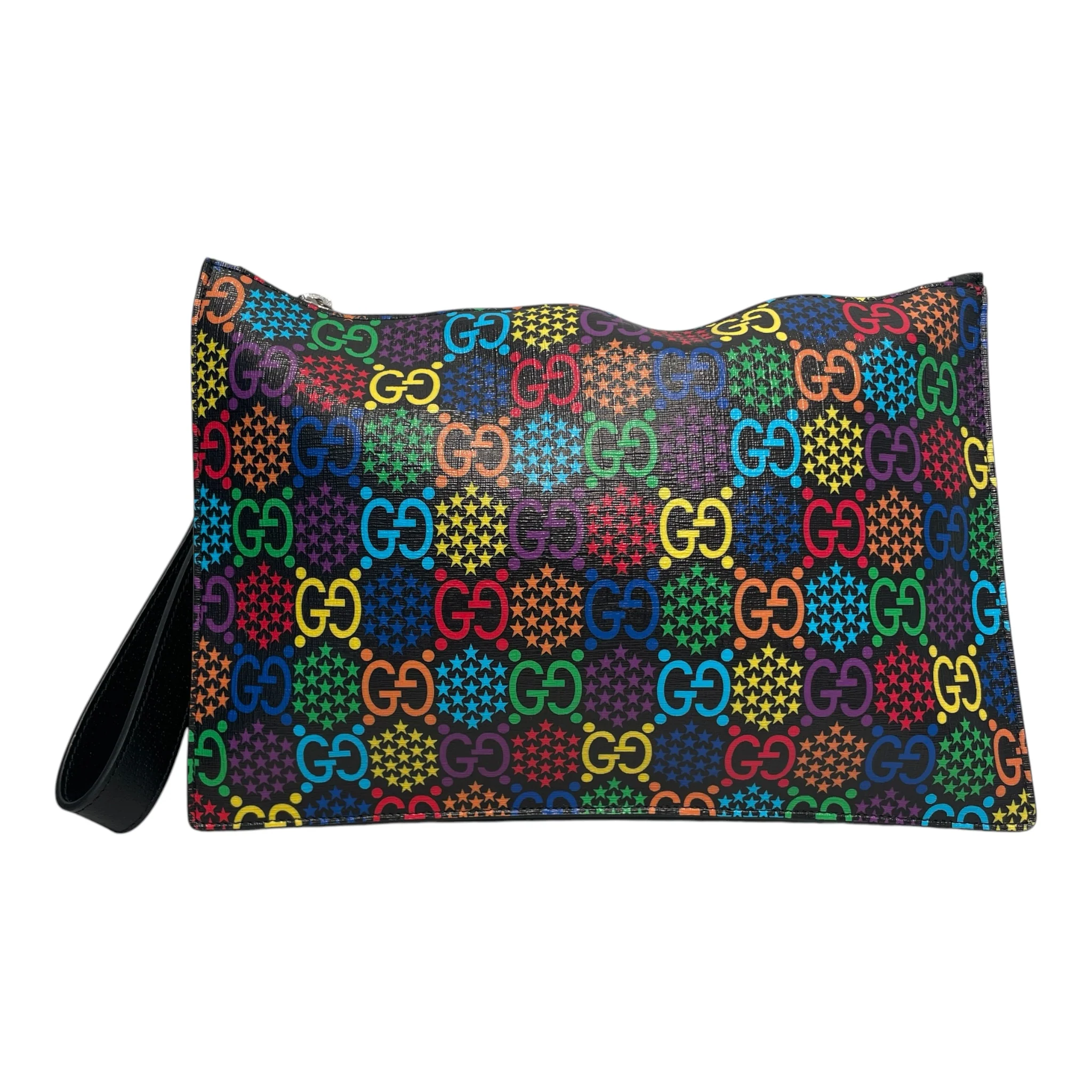 GUCCI/Clutch Bag/Monogram/Leather/MLT/Psychedelic Supreme