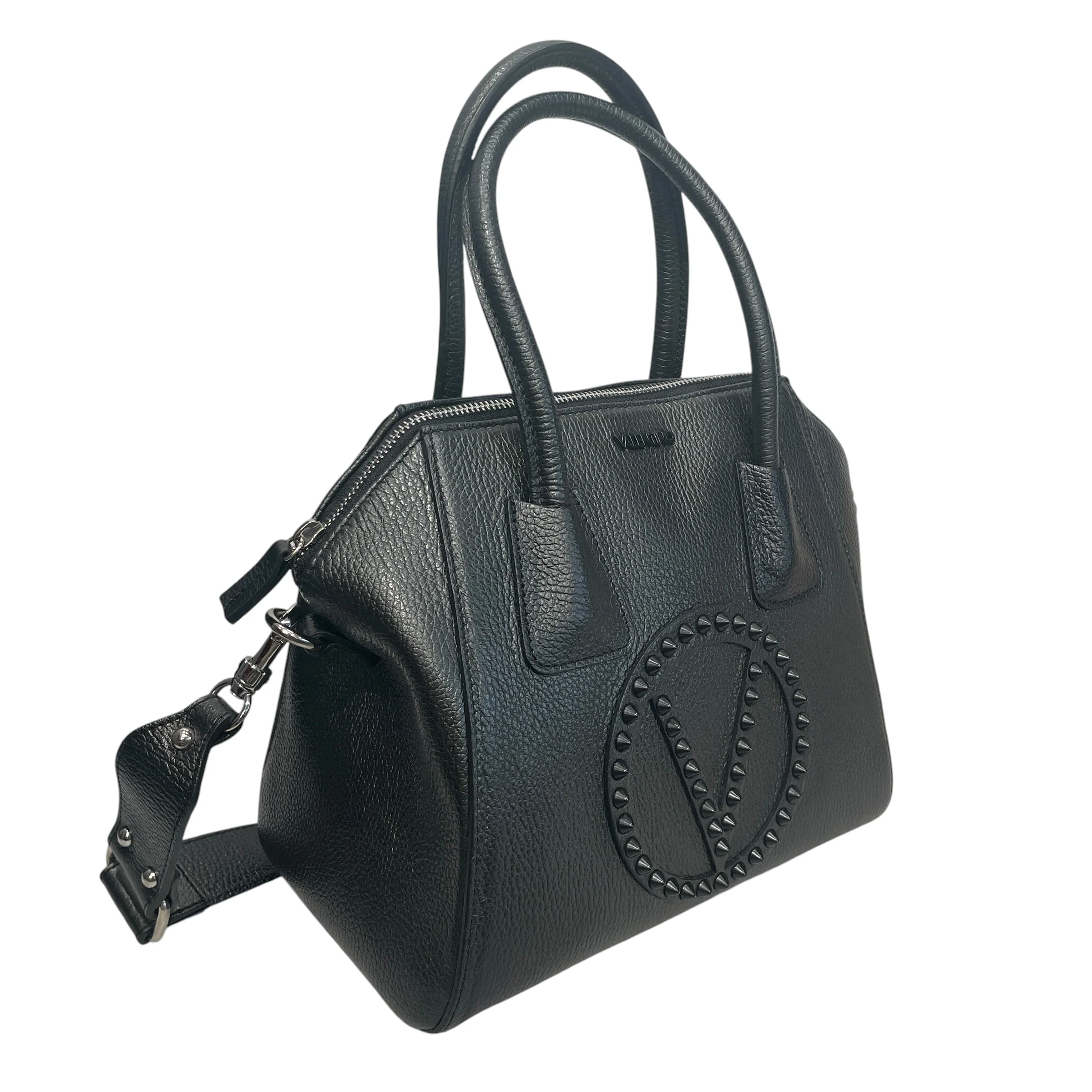 VALENTINO/Bag/Leather/BLK/MINIMI ROCK SATCHEL STUDDED