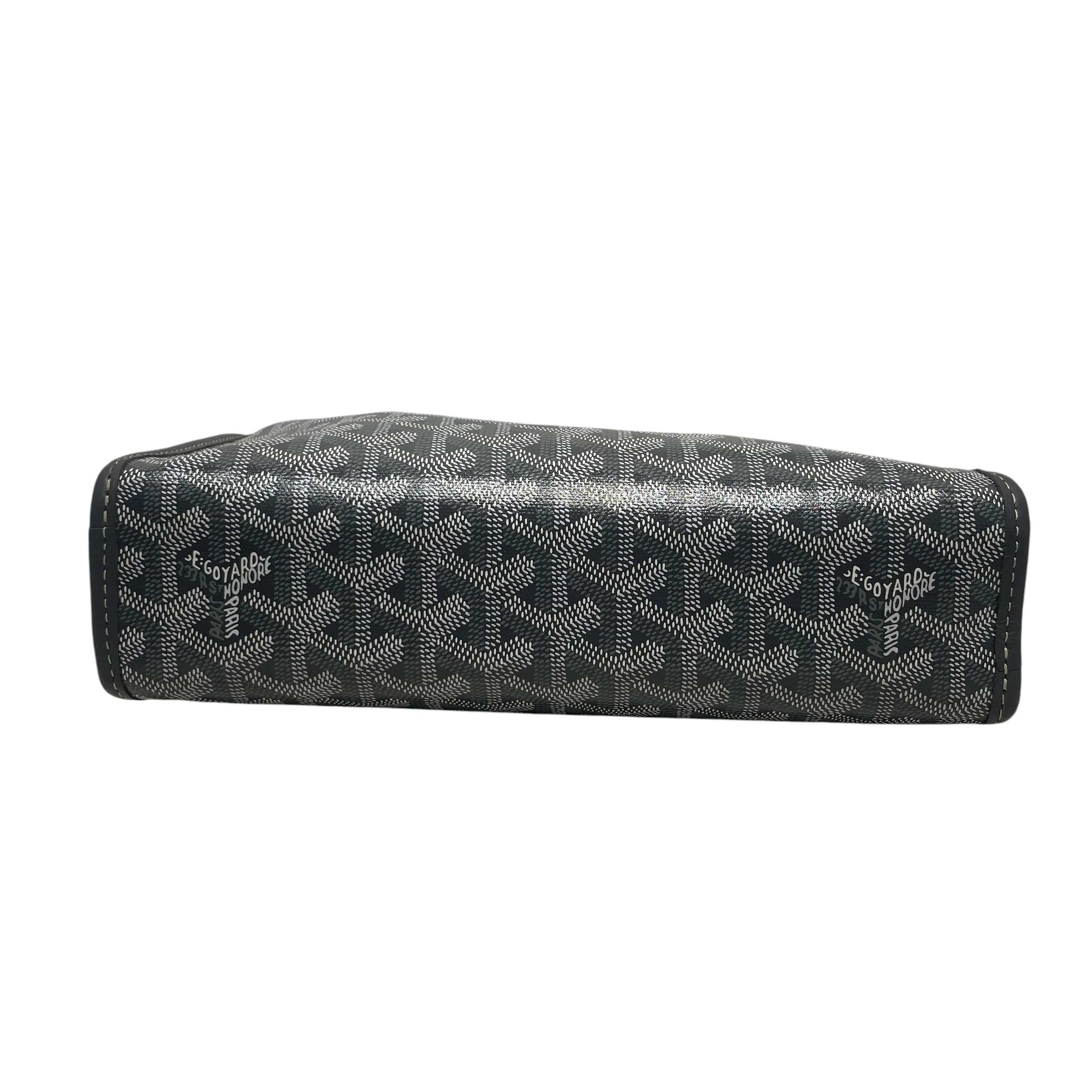 GOYARD/Pouch/All Over Print/Leather/GRY/
