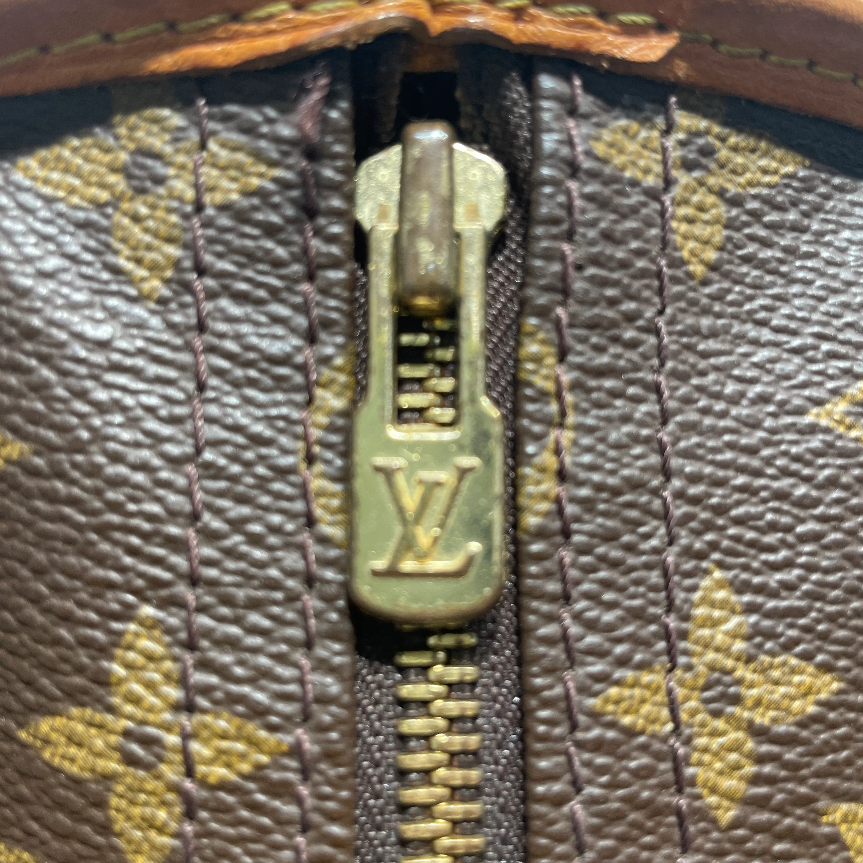 LOUIS VUITTON/Bag/Monogram/Leather/BRW/VTG GARMENT BAG