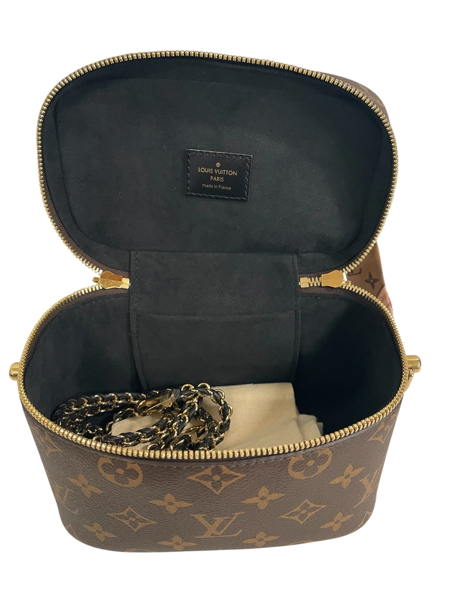 LOUIS VUITTON/Bag/Monogram/Leather/BRW/LV VANITY PM BAG W BANDANA