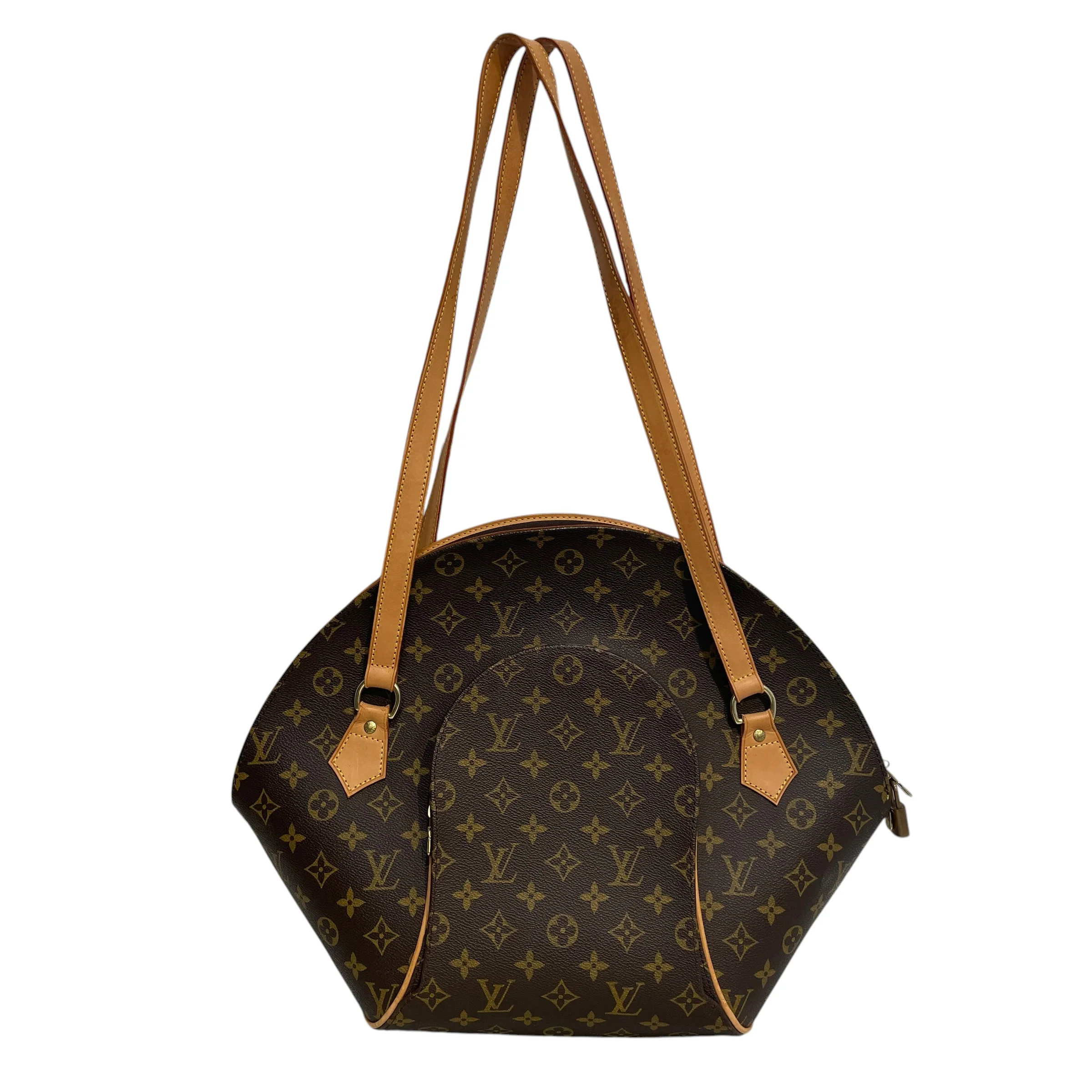 LOUIS VUITTON/Cross Body Bag/Monogram/Leather/BRW/Ellipse GM
