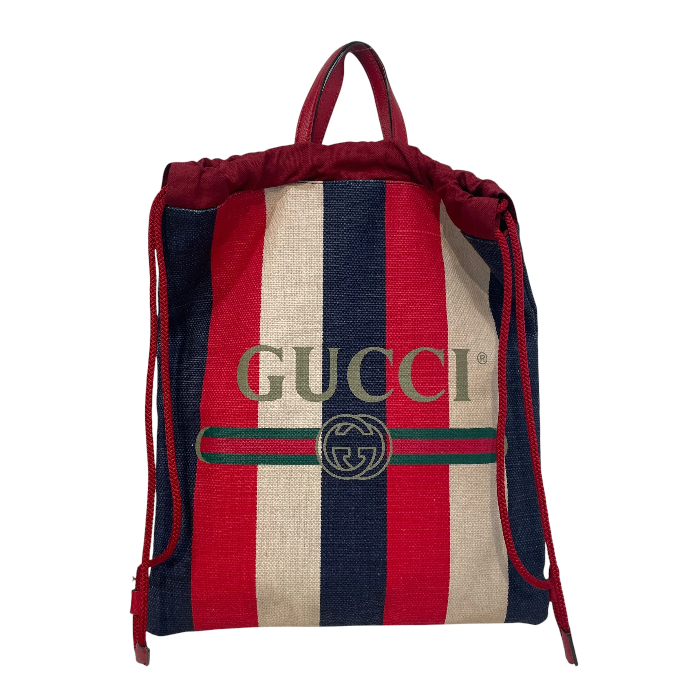 GUCCI/Backpack/Stripe/Cotton/MLT/Sylvie Drawstring