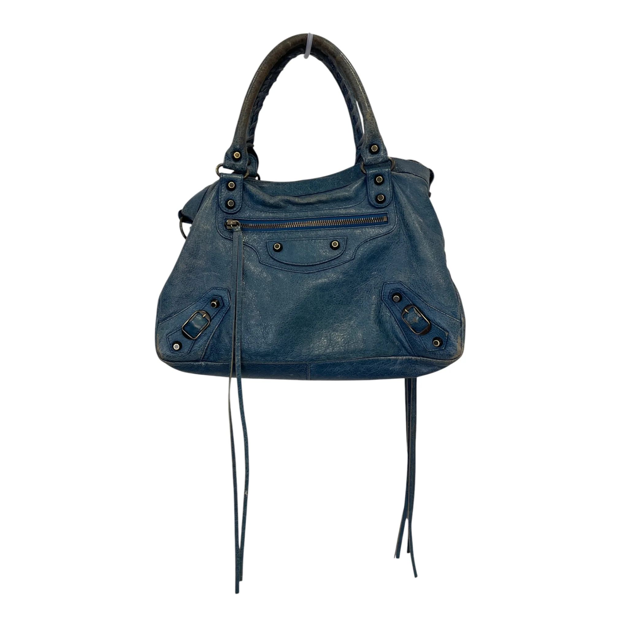BALENCIAGA/Hand Bag/Leather/BLU/INDIGO, 3RMJBGM