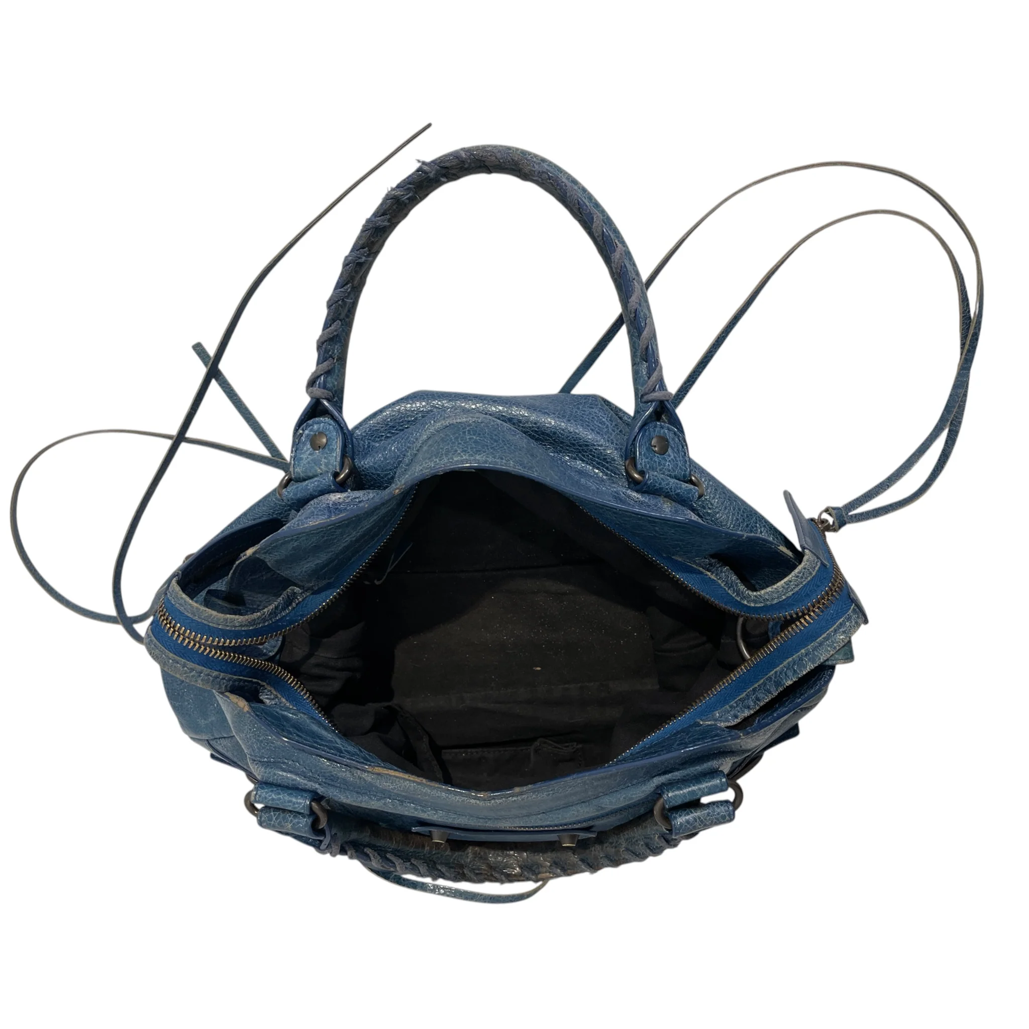 BALENCIAGA/Hand Bag/Leather/BLU/INDIGO, 3RMJBGM