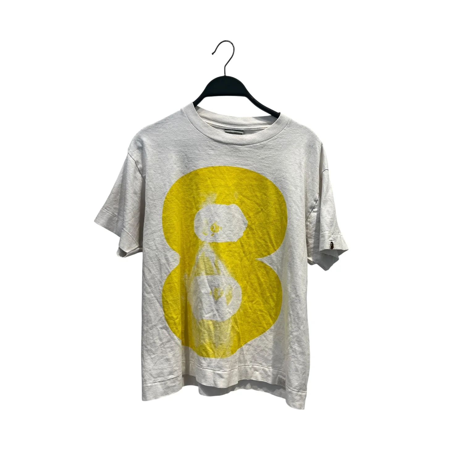 BAPE STA!/T-Shirt/M/Cotton/WHT/