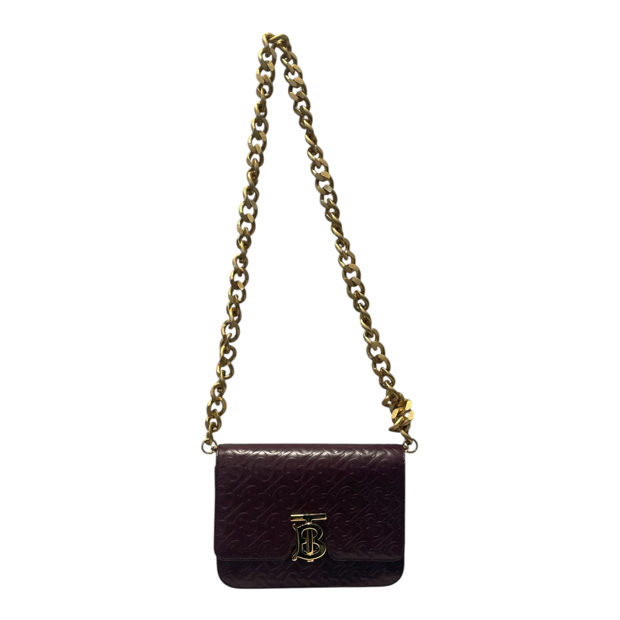 BURBERRY/Cross Body Bag/Leather/BRD/Monogram