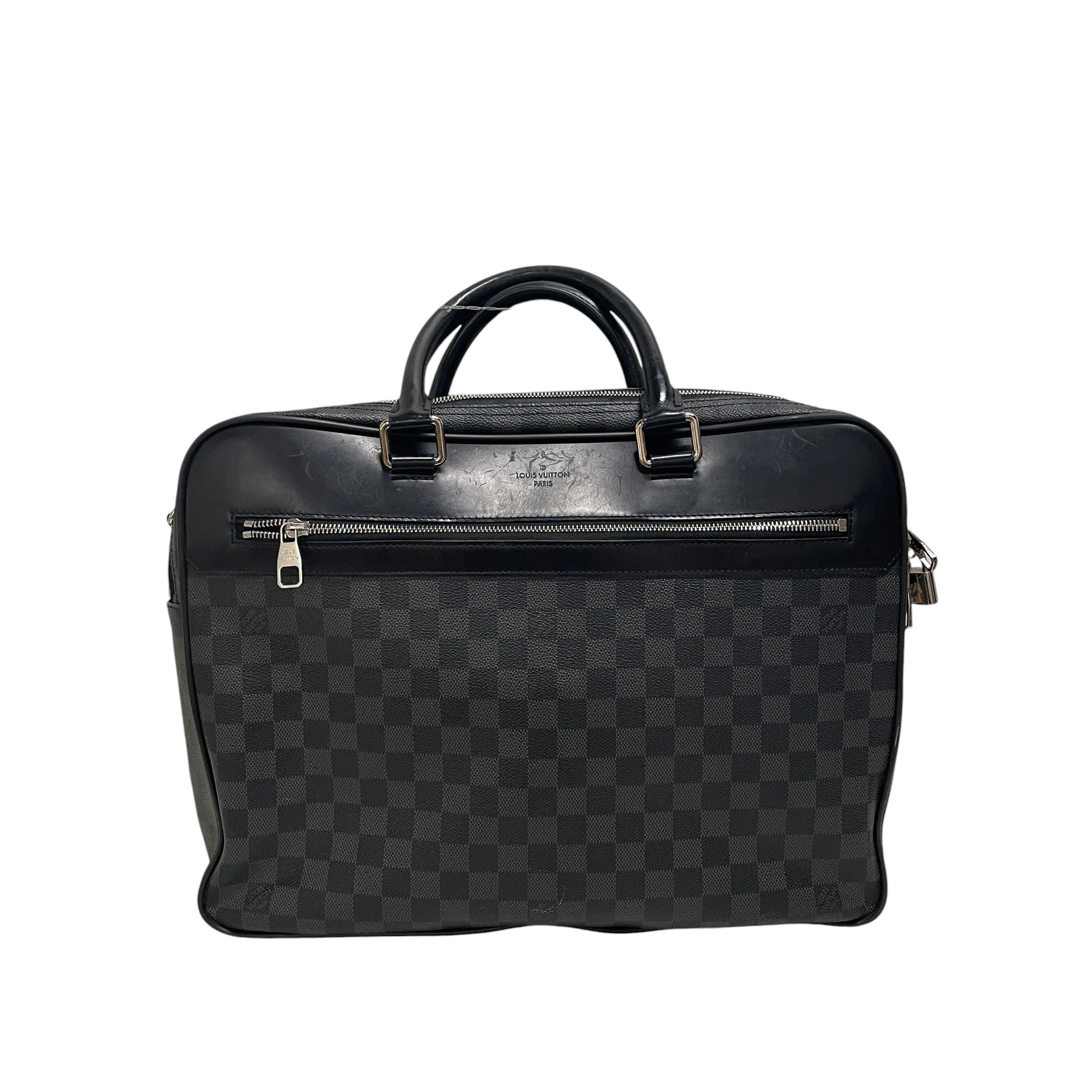 943-louis-vuitton-bag-gingham-check-leather-blk-monogram-1.webp LOUIS VUITTON/Bag/Gingham Check/Leather/BLK/monogram