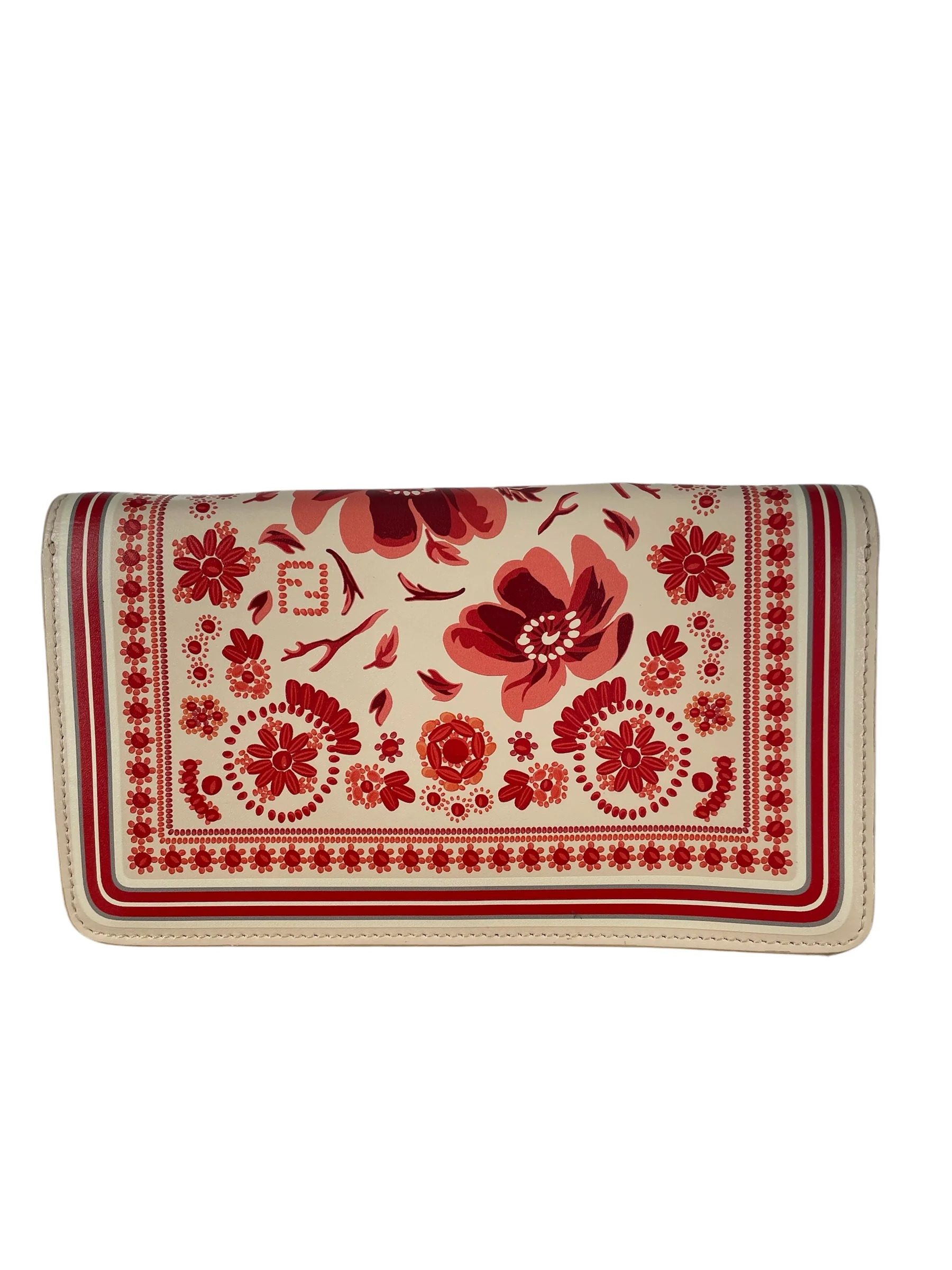 FENDI/Bag/Floral Pattern/Leather/RED/FENDI CORAL BANDANA BAG