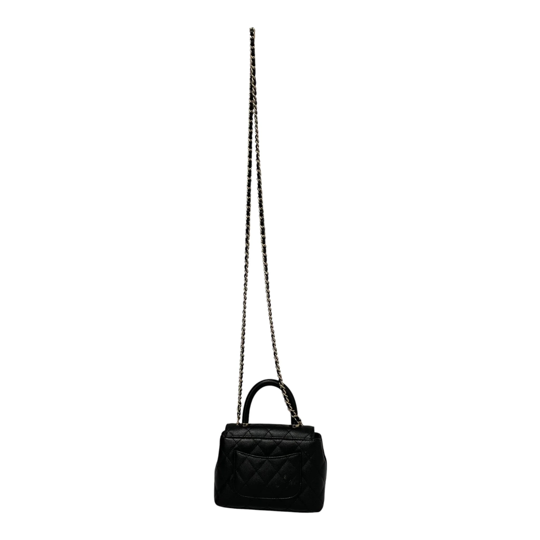 CHANEL/Cross Body Bag/Leatherl/BLK/N0E131A1