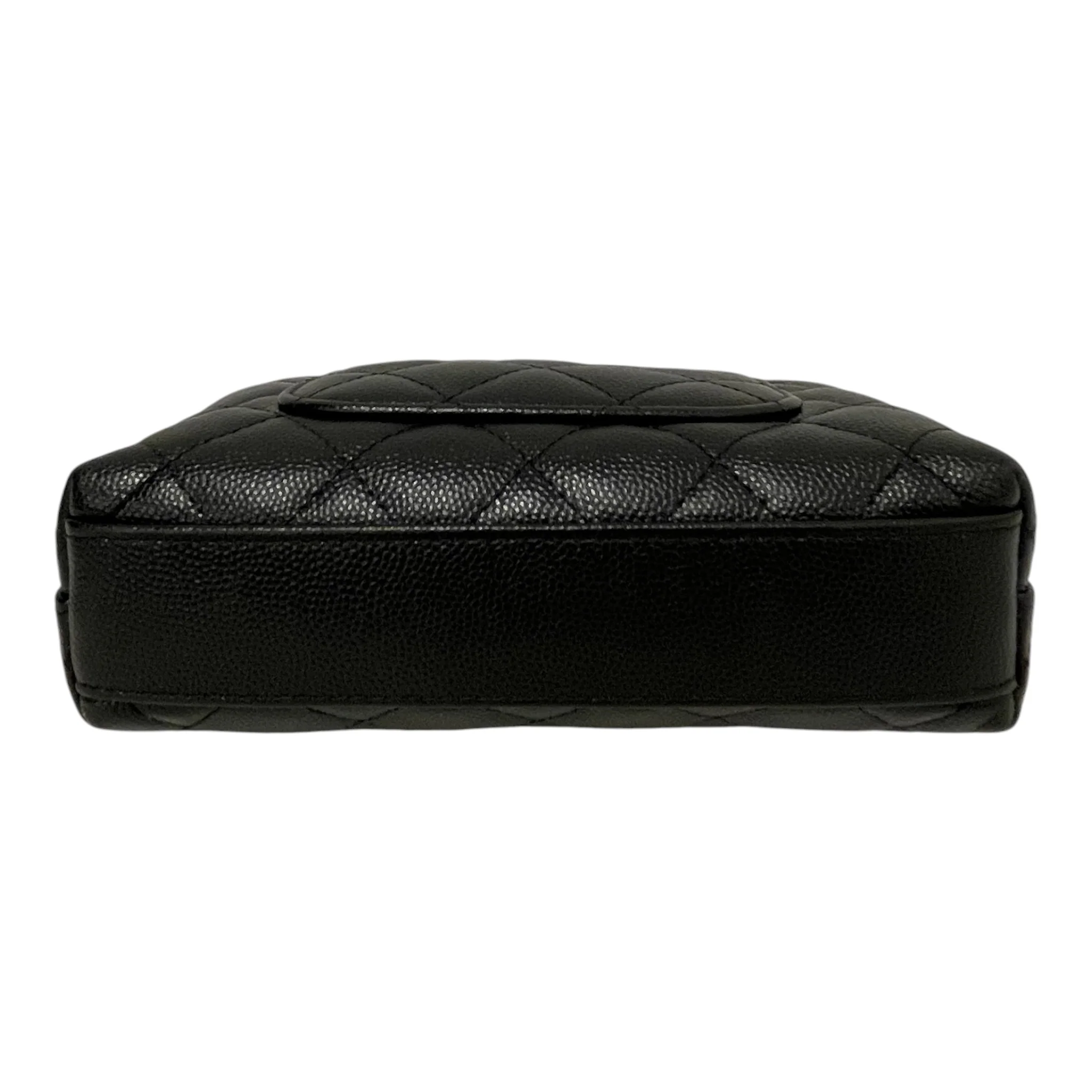 CHANEL/Cross Body Bag/Leatherl/BLK/N0E131A1