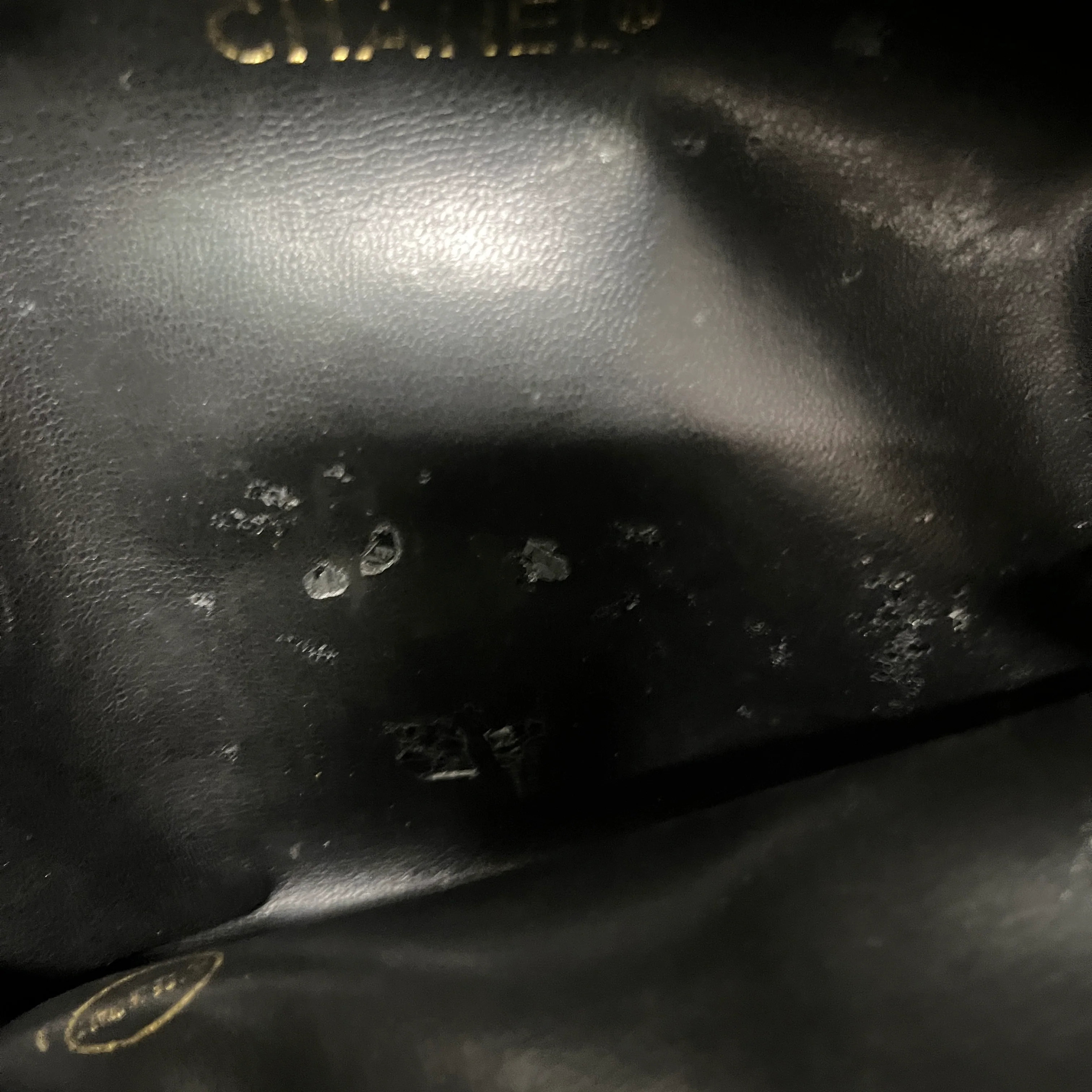 CHANEL/Hand Bag/Leather/BLK/Quilted leather tote