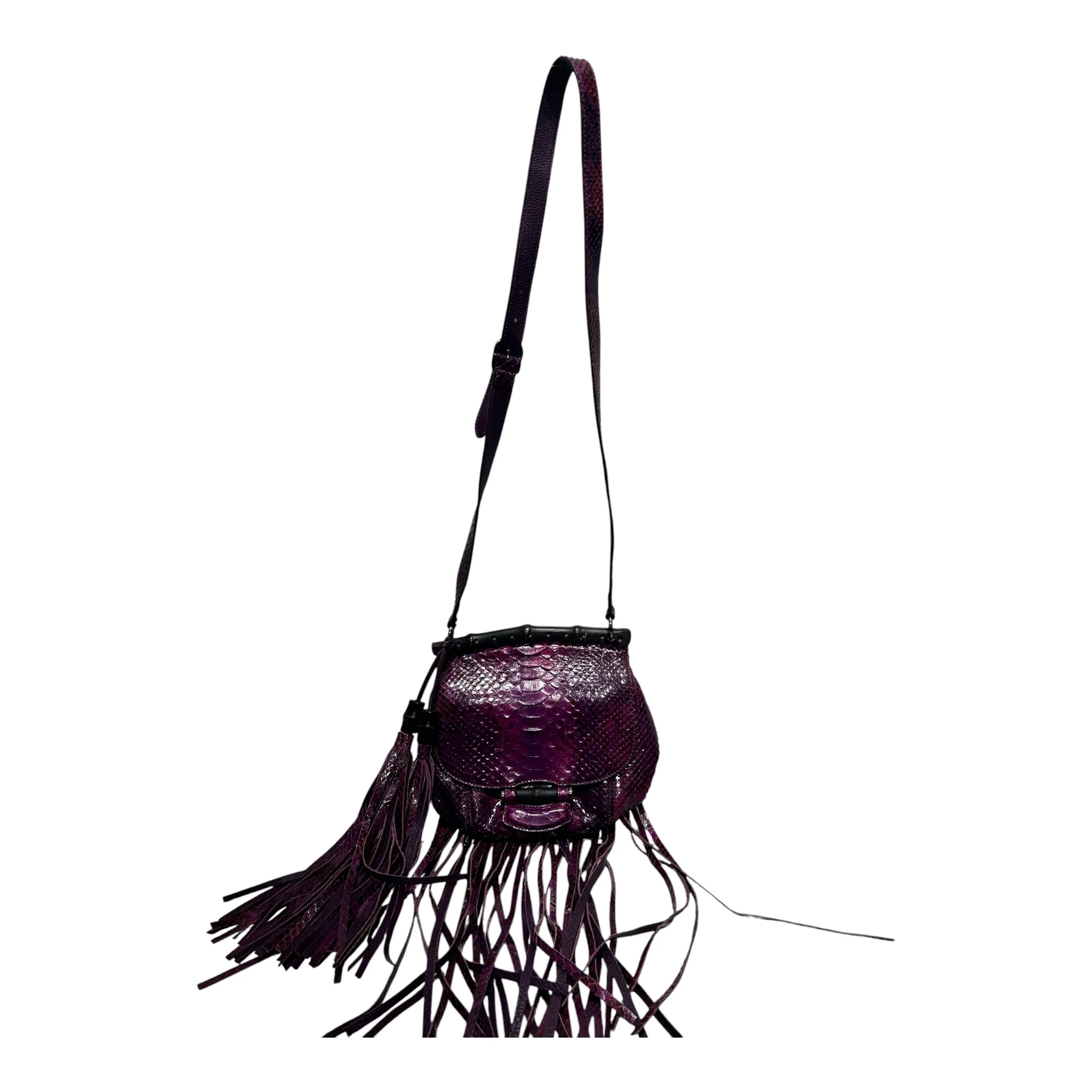 GUCCI/Bag/Leather/PPL/PYTHON FRINGE
