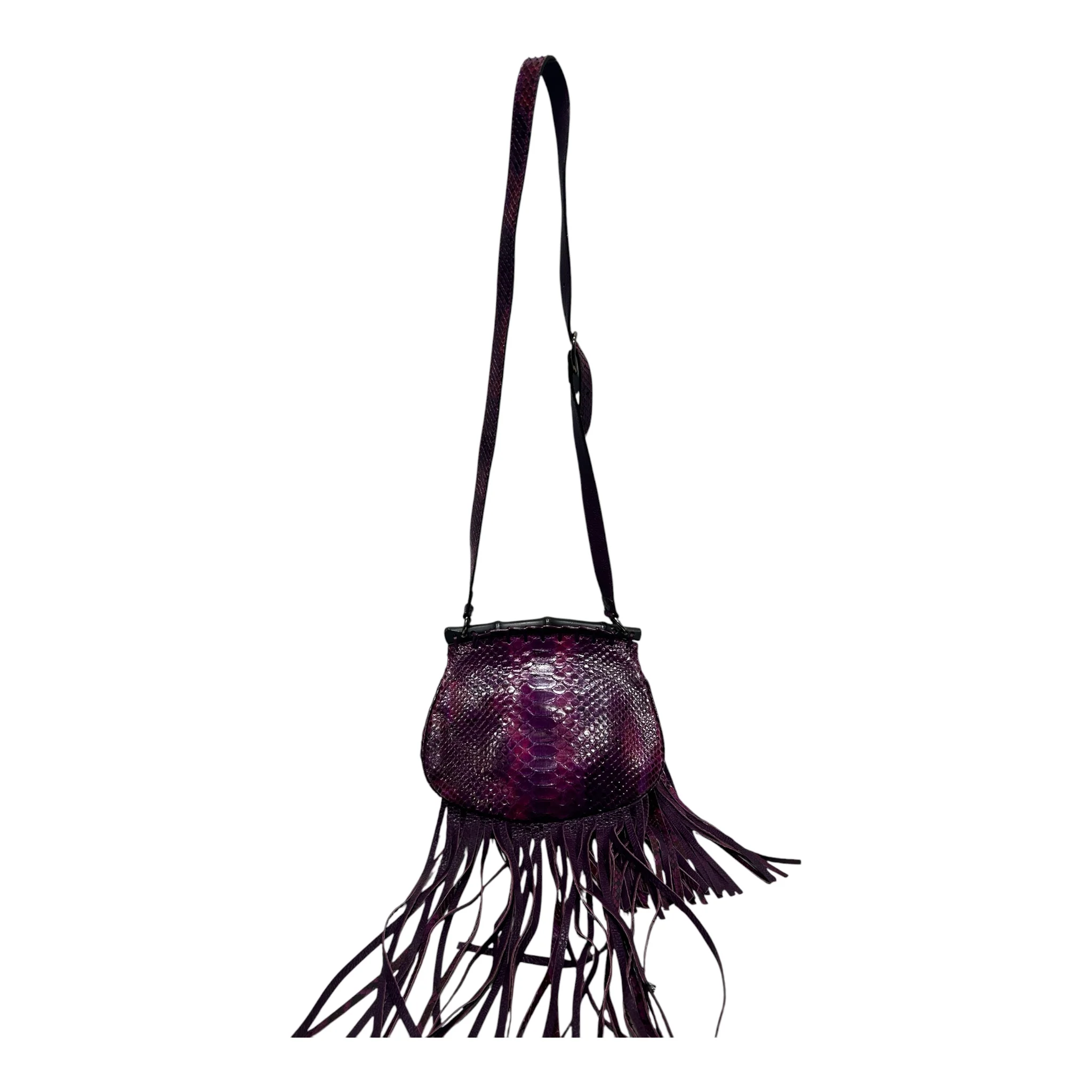GUCCI/Bag/Leather/PPL/PYTHON FRINGE