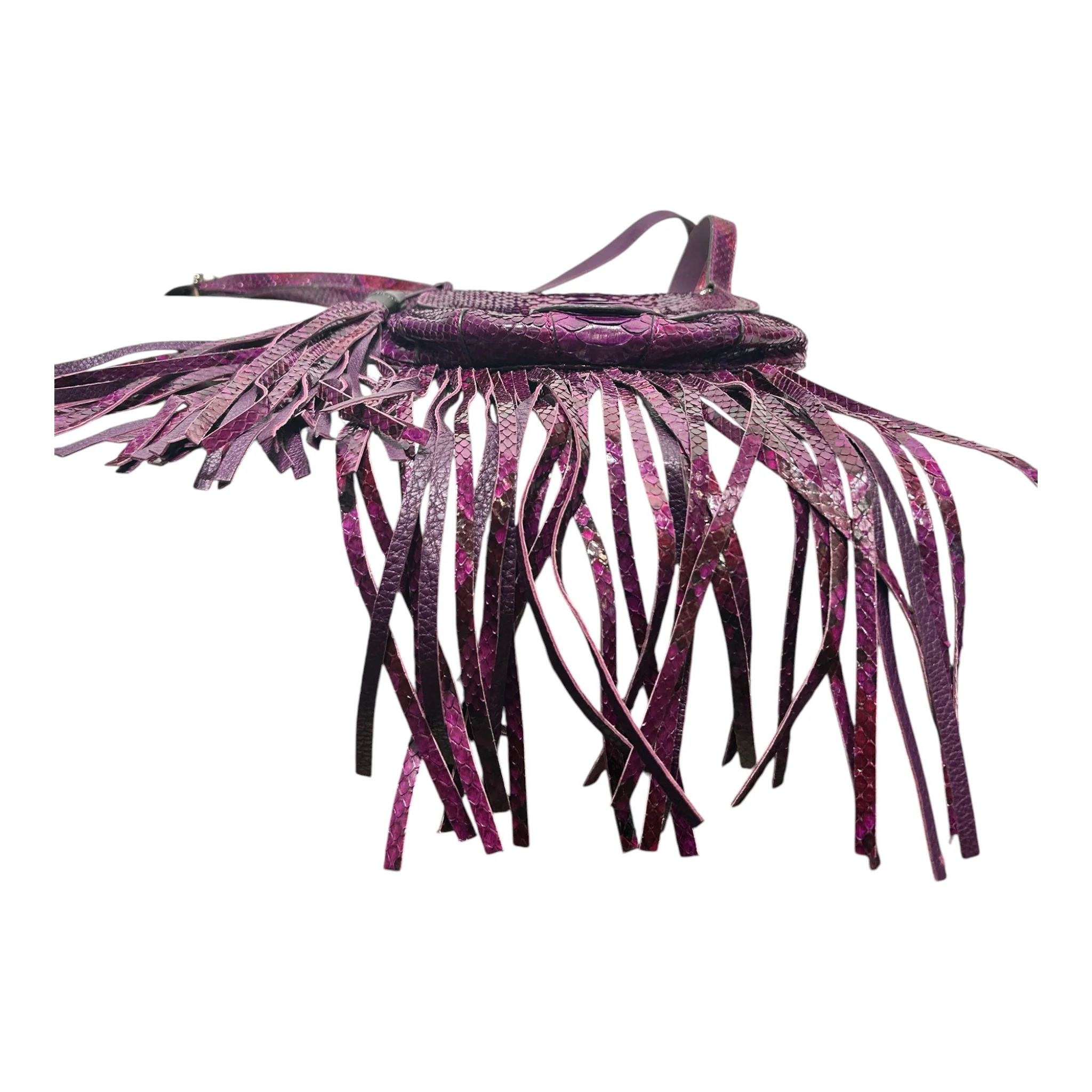 GUCCI/Bag/Leather/PPL/PYTHON FRINGE