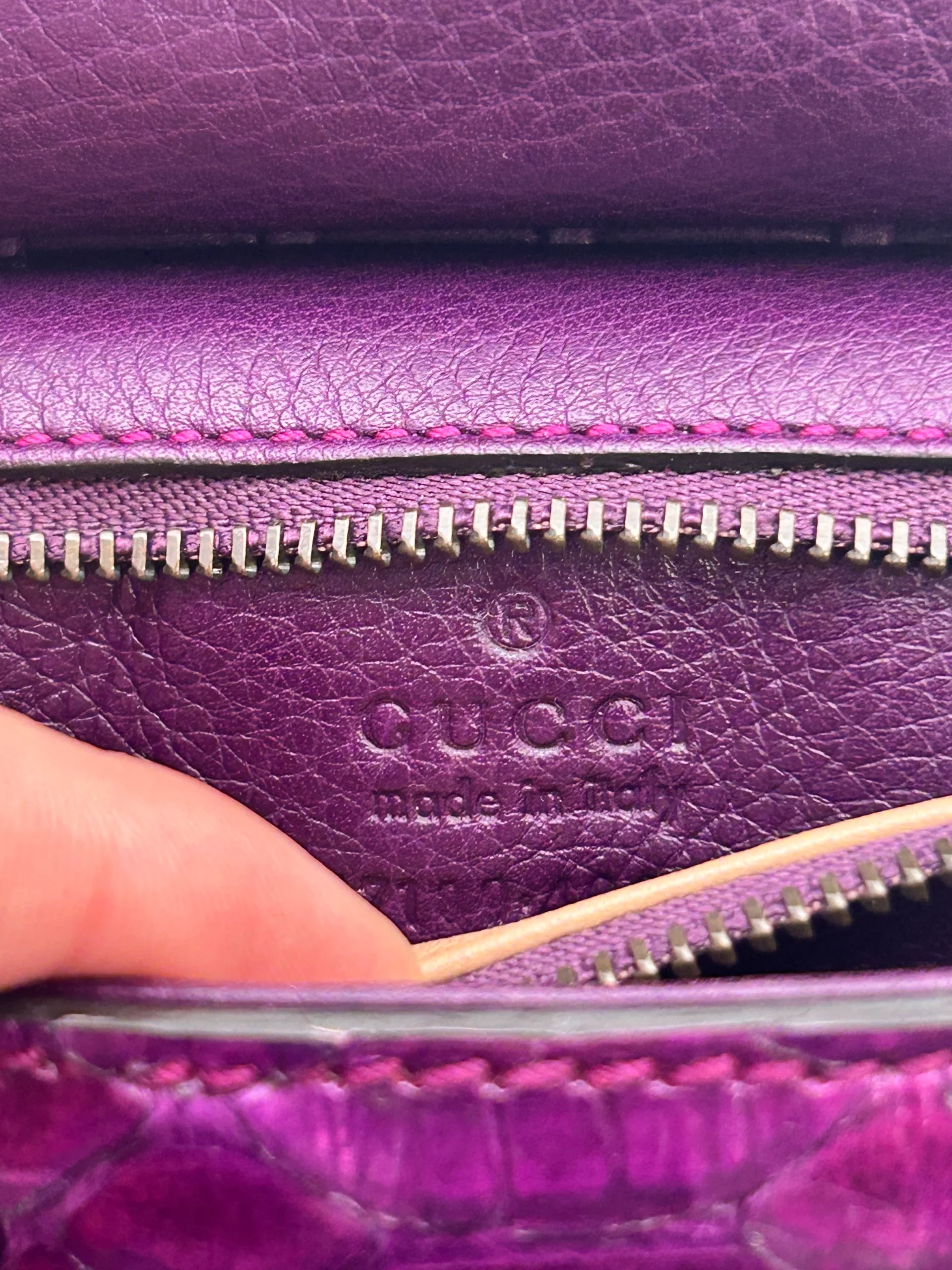 GUCCI/Bag/Leather/PPL/PYTHON FRINGE
