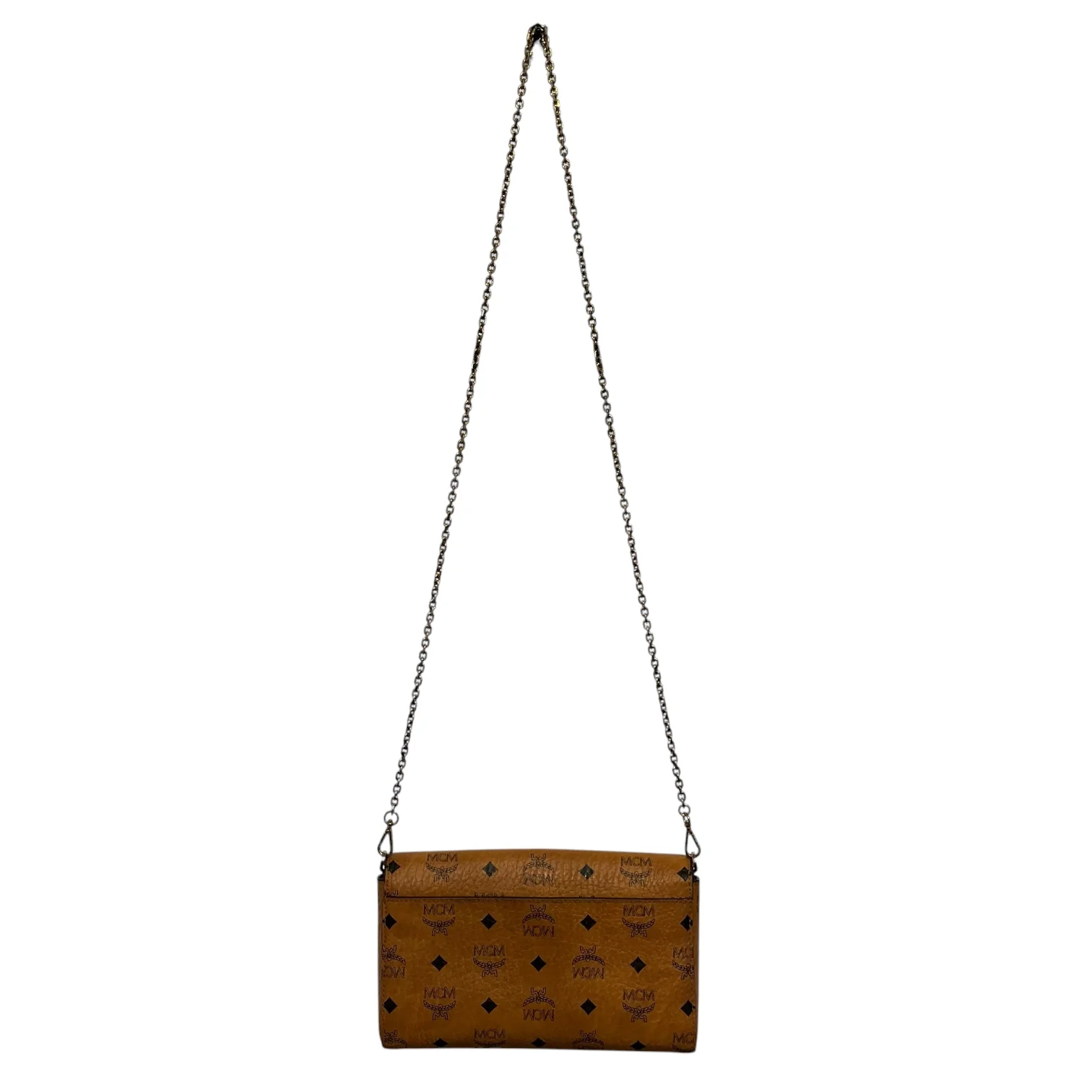 MCM/Cross Body Bag/Monogram/Leather/BRW/CHAIN CROSSBODY
