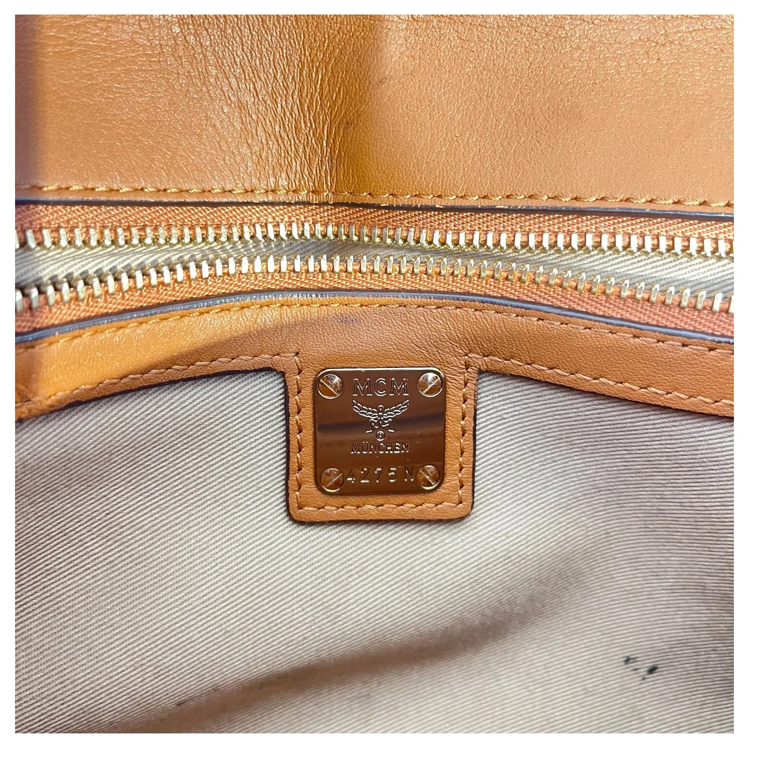 MCM/Cross Body Bag/Monogram/Leather/BRW/CHAIN CROSSBODY
