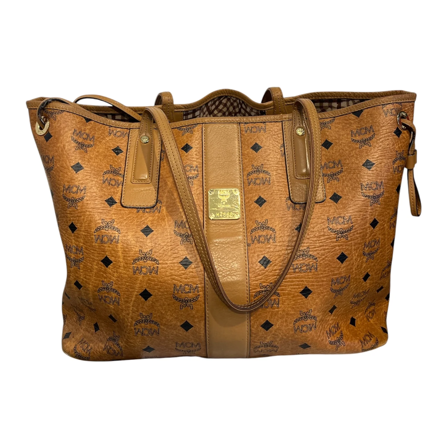 MCM/Tote Bag/Leather/BRW/