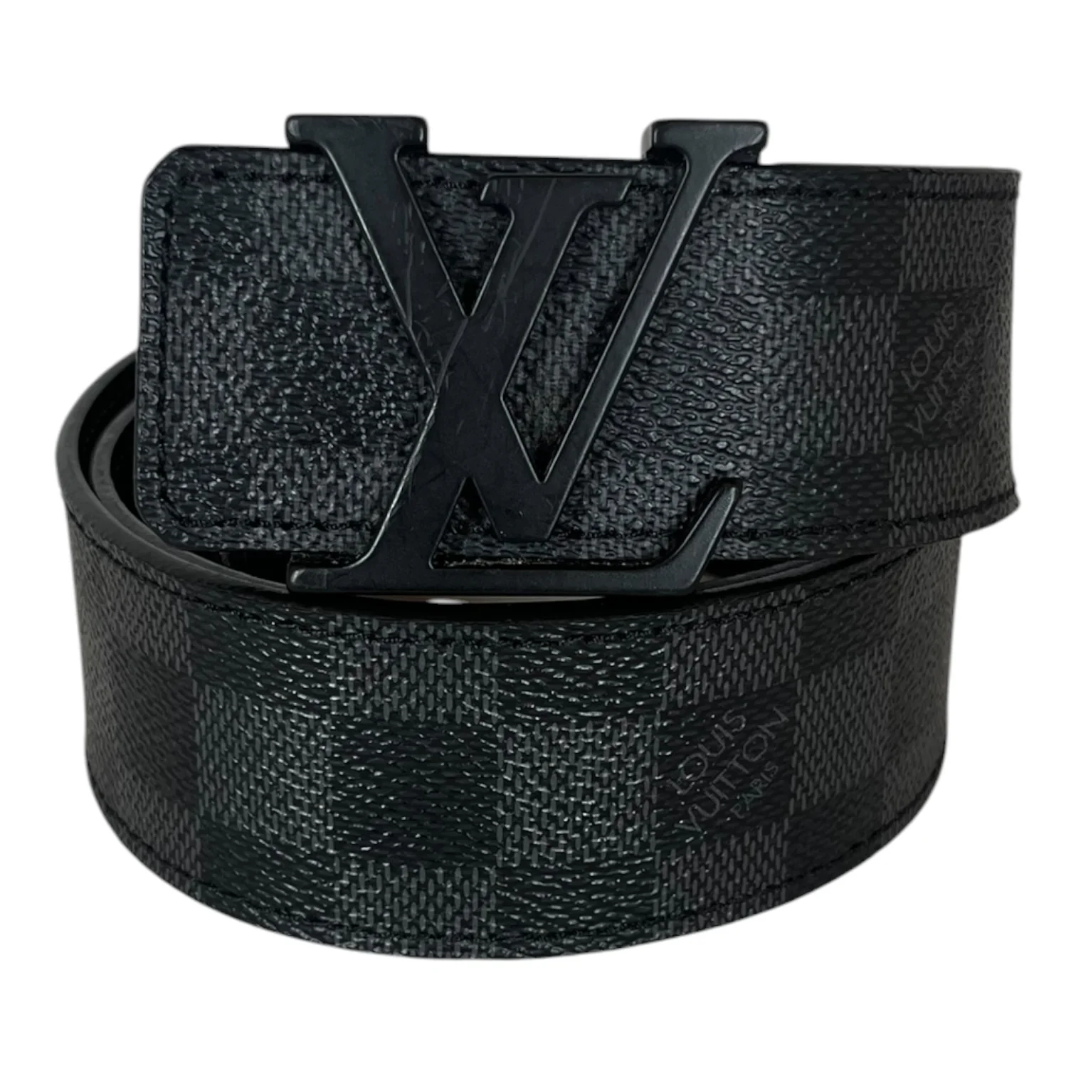 LOUIS VUITTON/Belt/Monogram/Leather/BLK/Damier Graphite Belt
