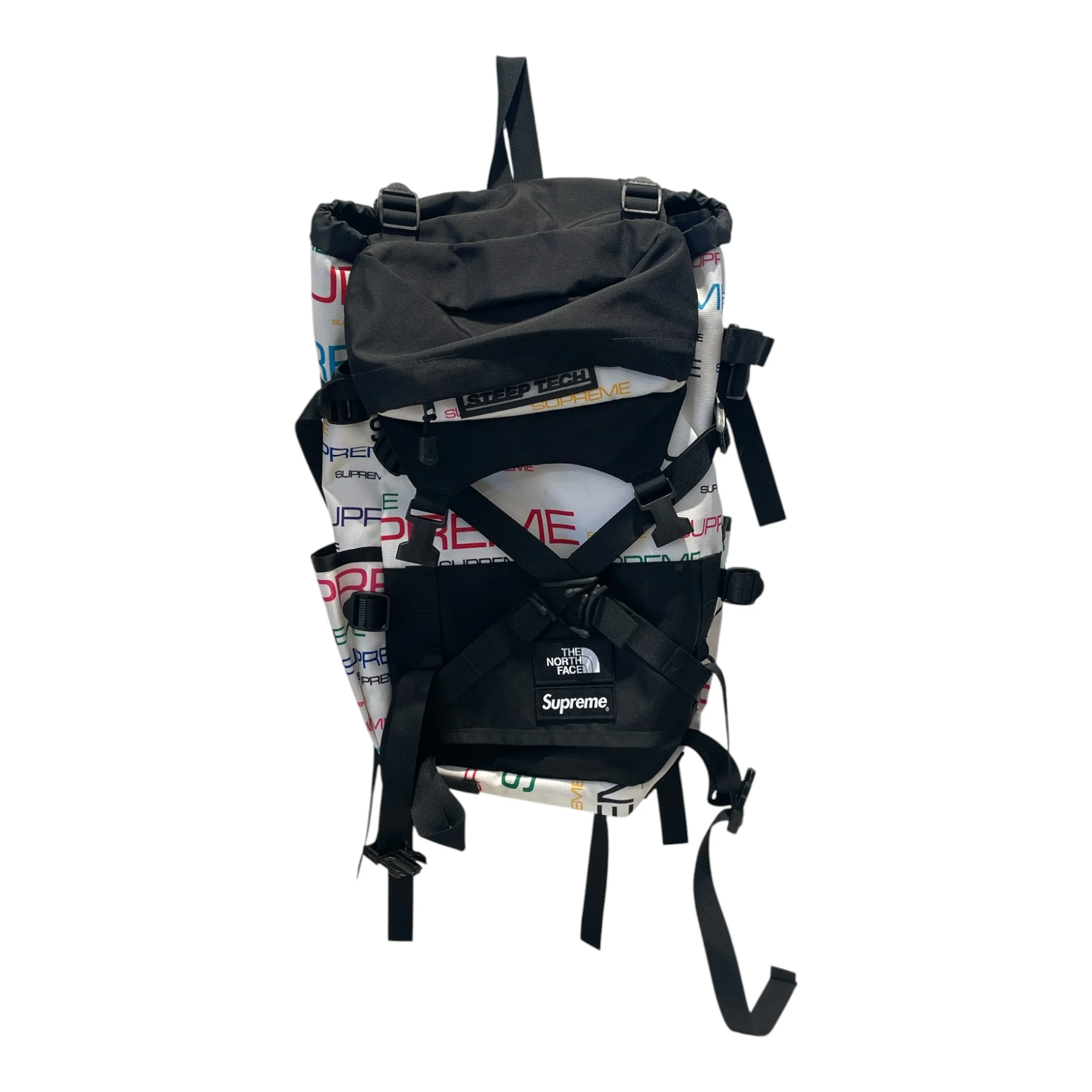 Supreme/THE NORTH FACE/Backpack/All Over Print/Cotton/WHT/Steep Tech Bag