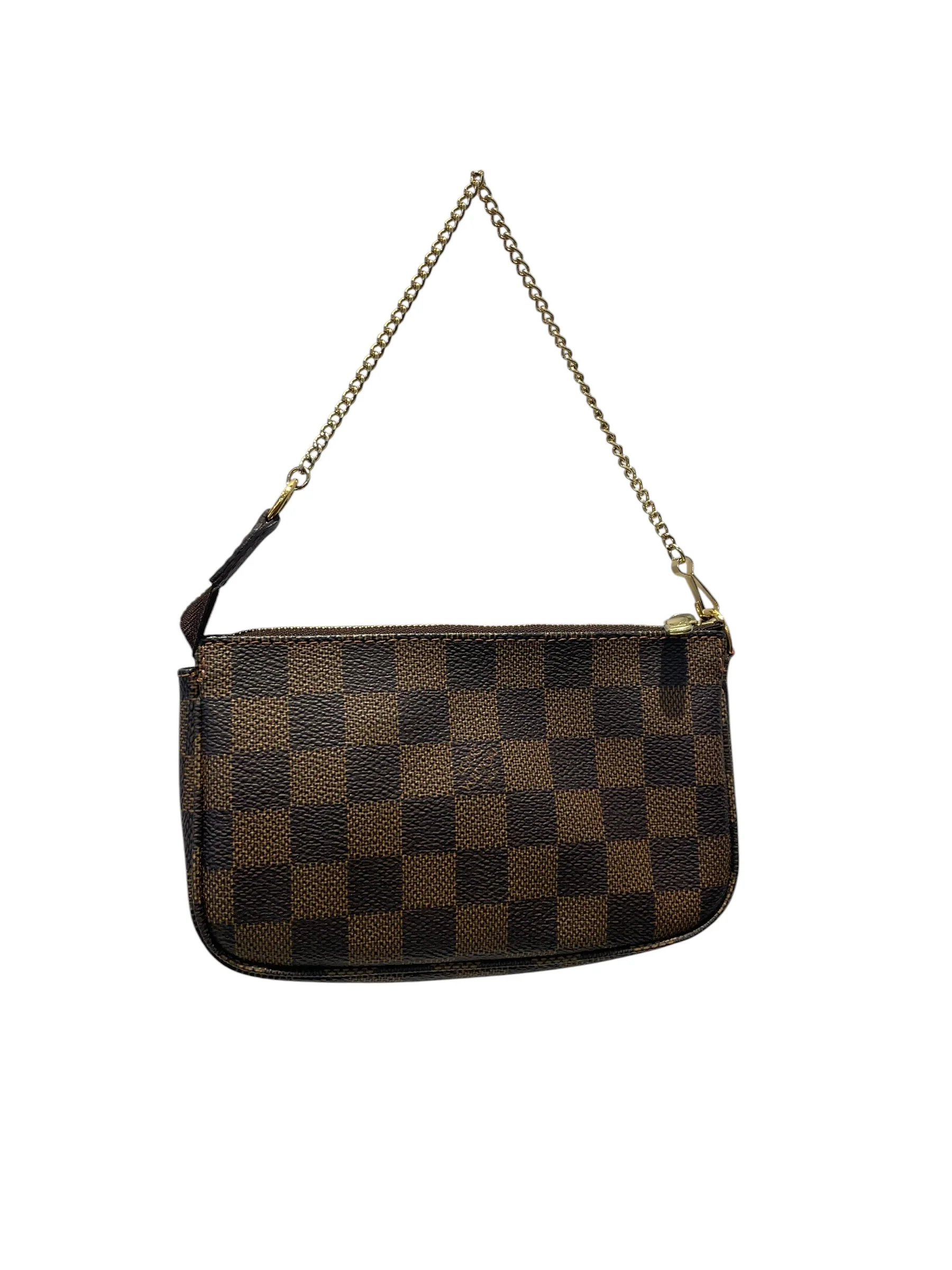 LOUIS VUITTON/Pouch/Monogram/Leather/BRW/Mini Pochette