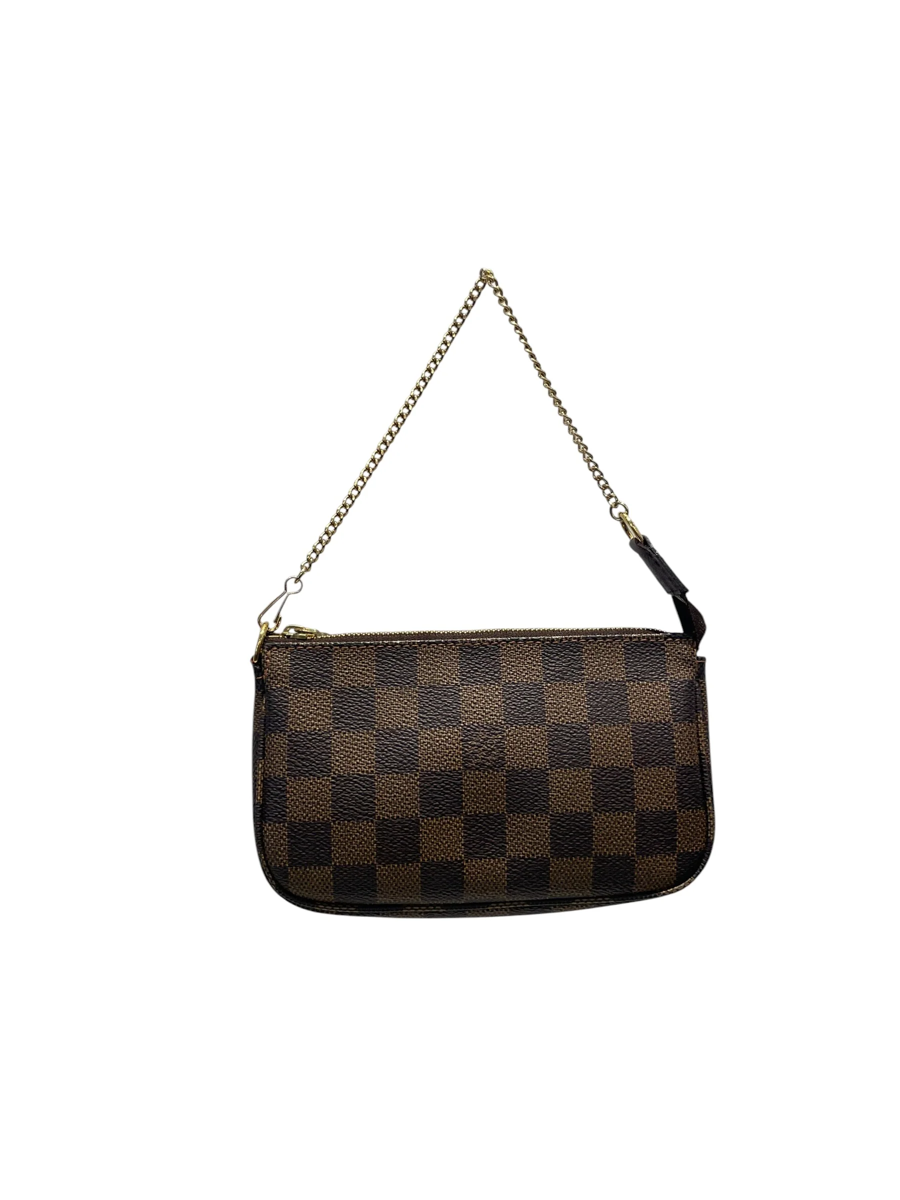 LOUIS VUITTON/Pouch/Monogram/Leather/BRW/Mini Pochette