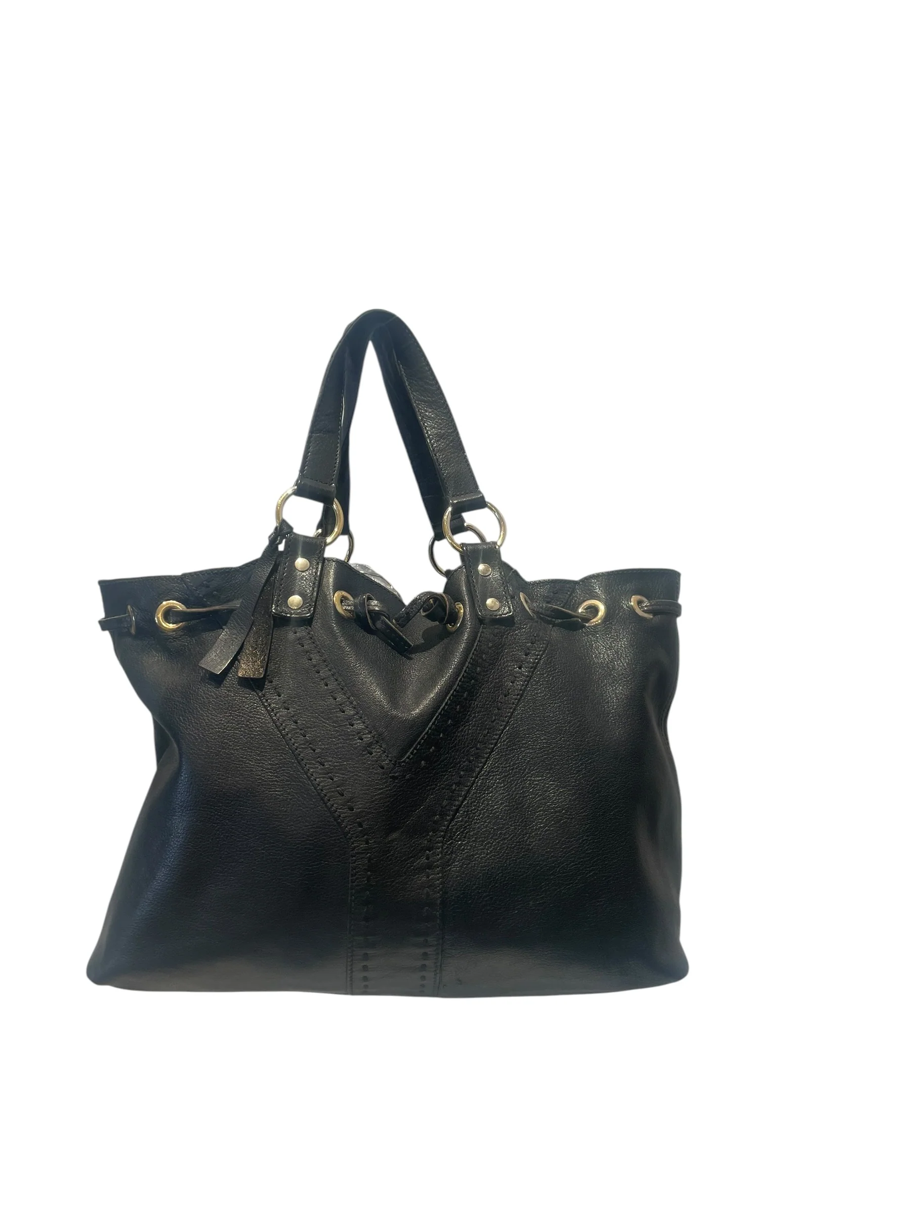 986-yves-saint-laurent-hand-bag-leather-blk-goatskin-bag-1.webp YVES SAINT LAURENT/Hand Bag/Leather/BLK/Goatskin Bag