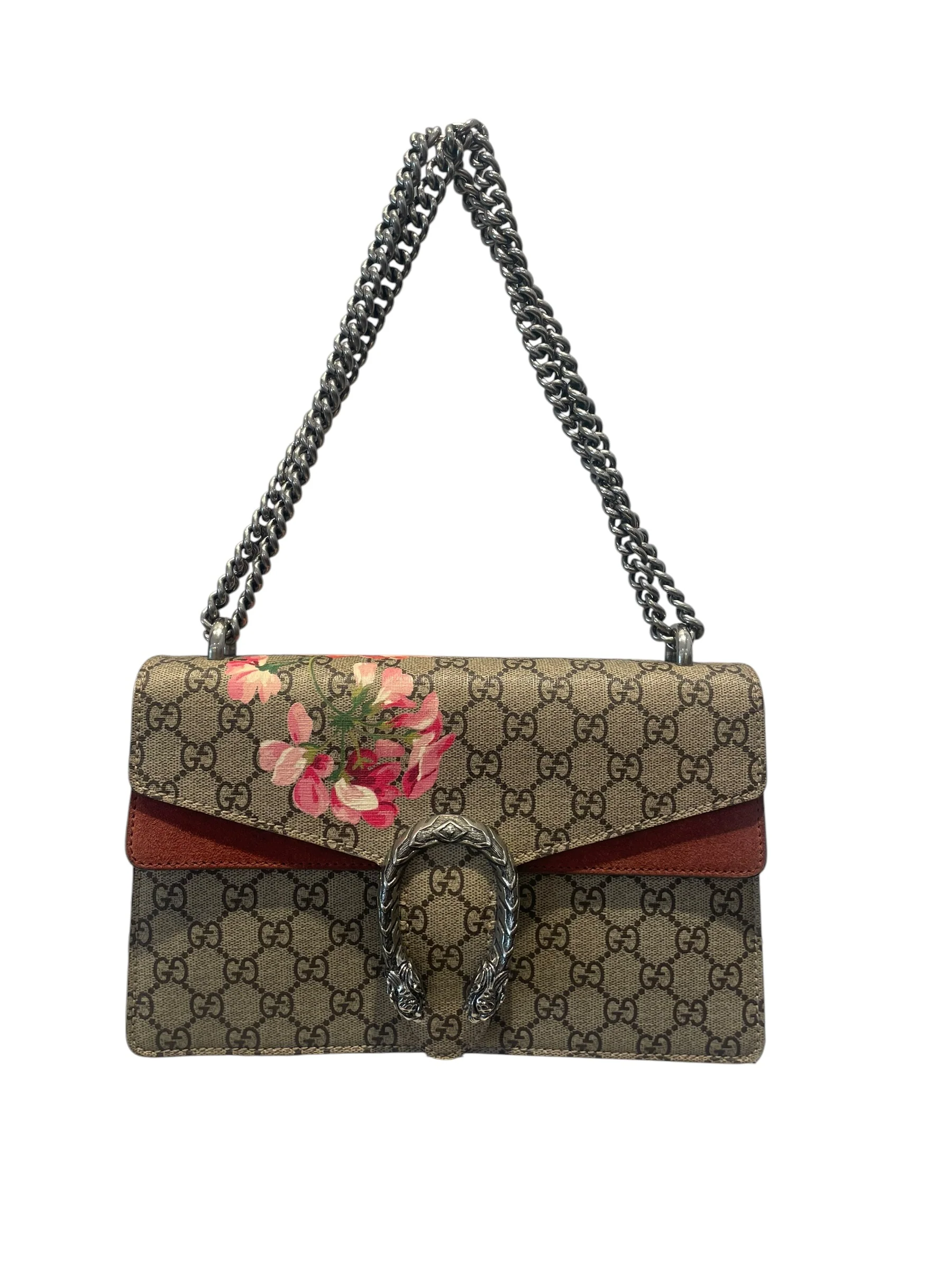 GUCCI/Cross Body Bag/Monogram/KHK/Blooms Dionysus