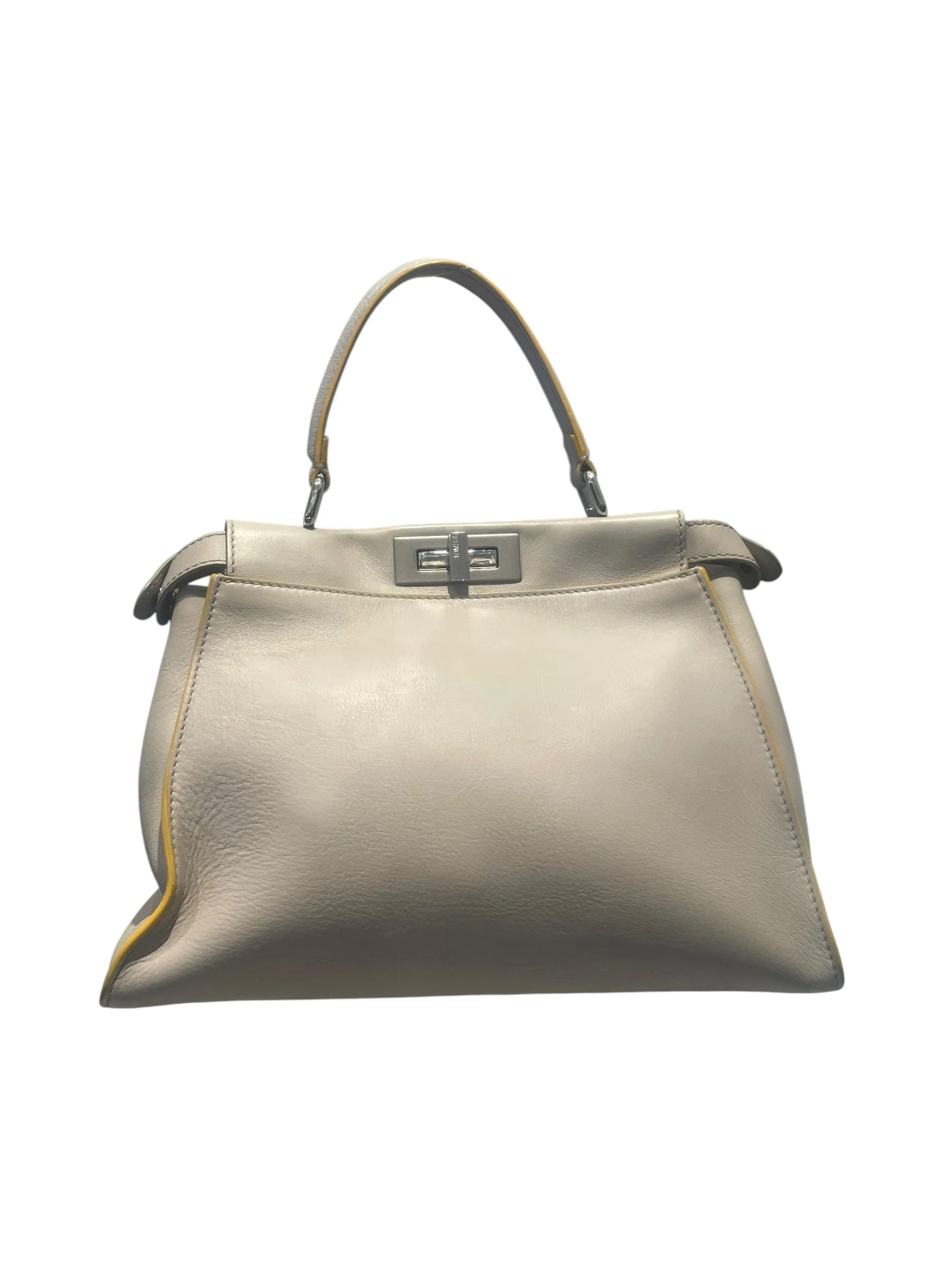 FENDI/Bag/Leather/GRY/Peekaboo Bag