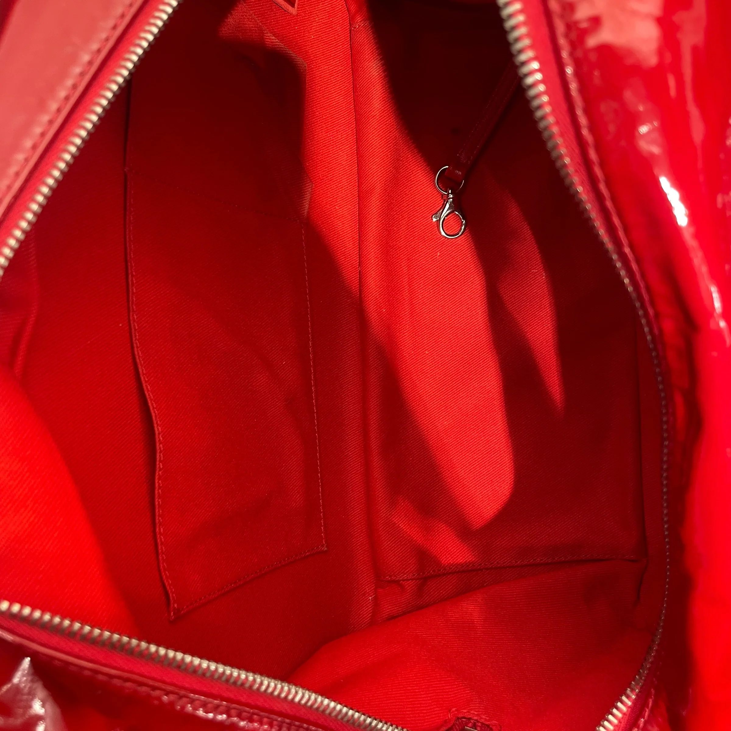CHANEL/Bag/Leather/RED/Quilted CC Bowler