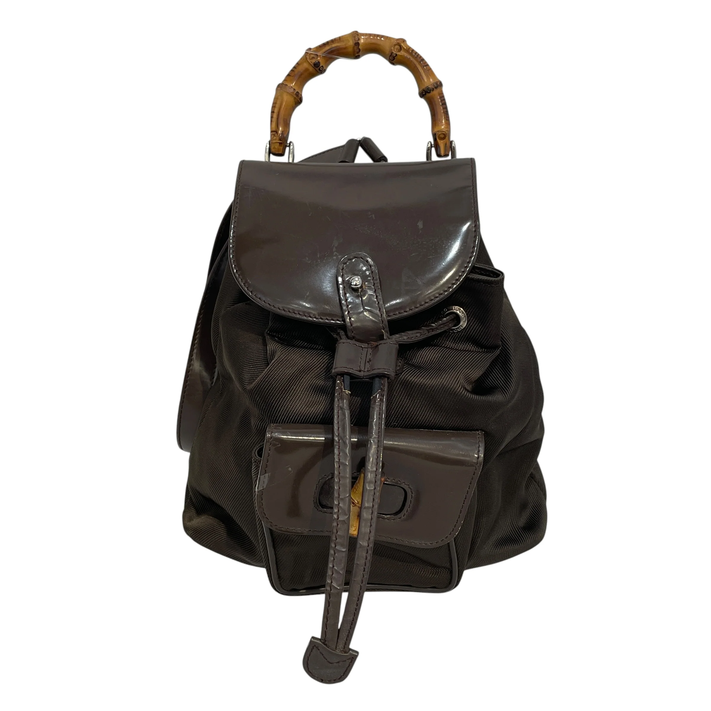 GUCCI/Backpack/Leather/GRN/Bamboo Backpack