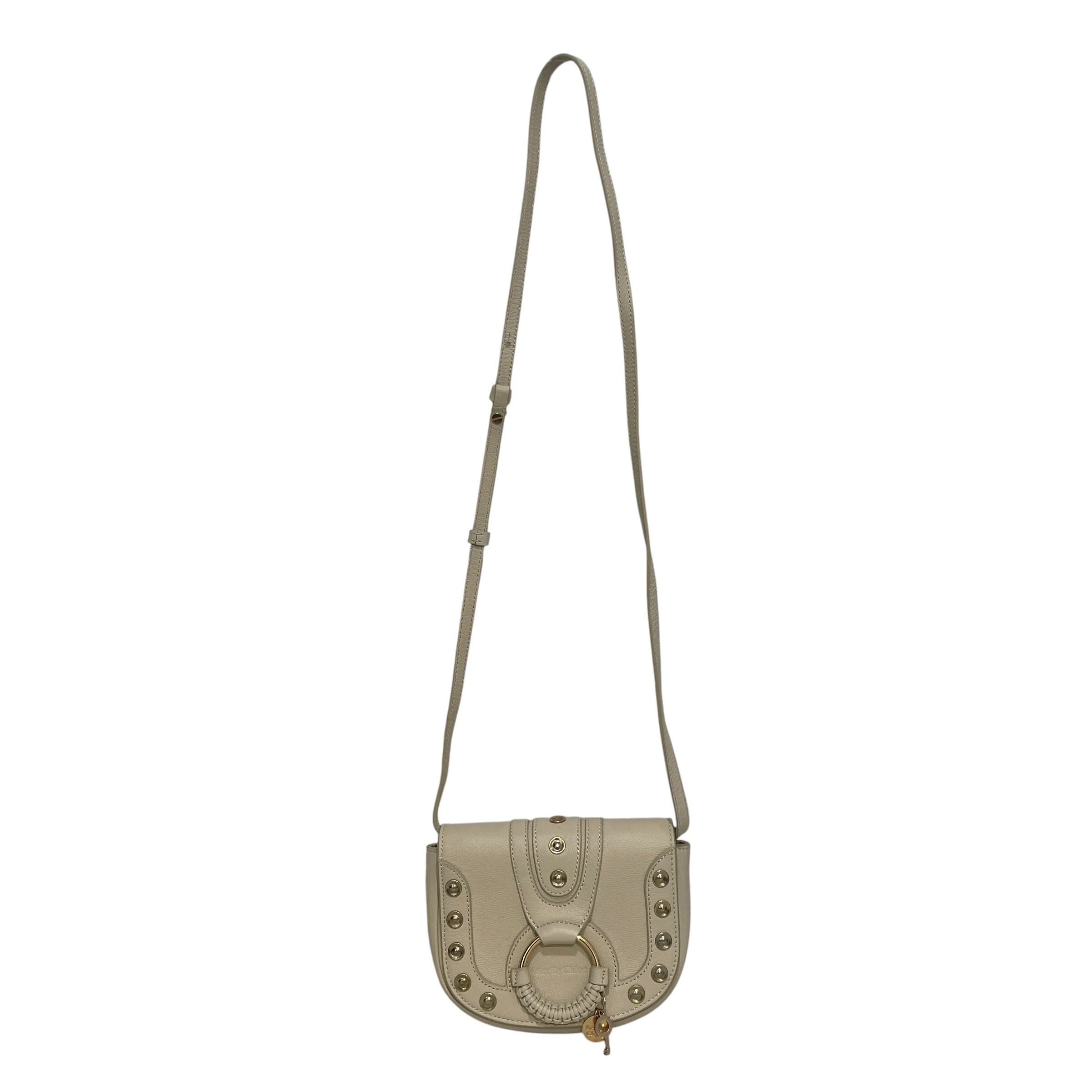 SEE BY CHLOE/Cross Body Bag/Leather/WHT/Braided lether crossbody bag