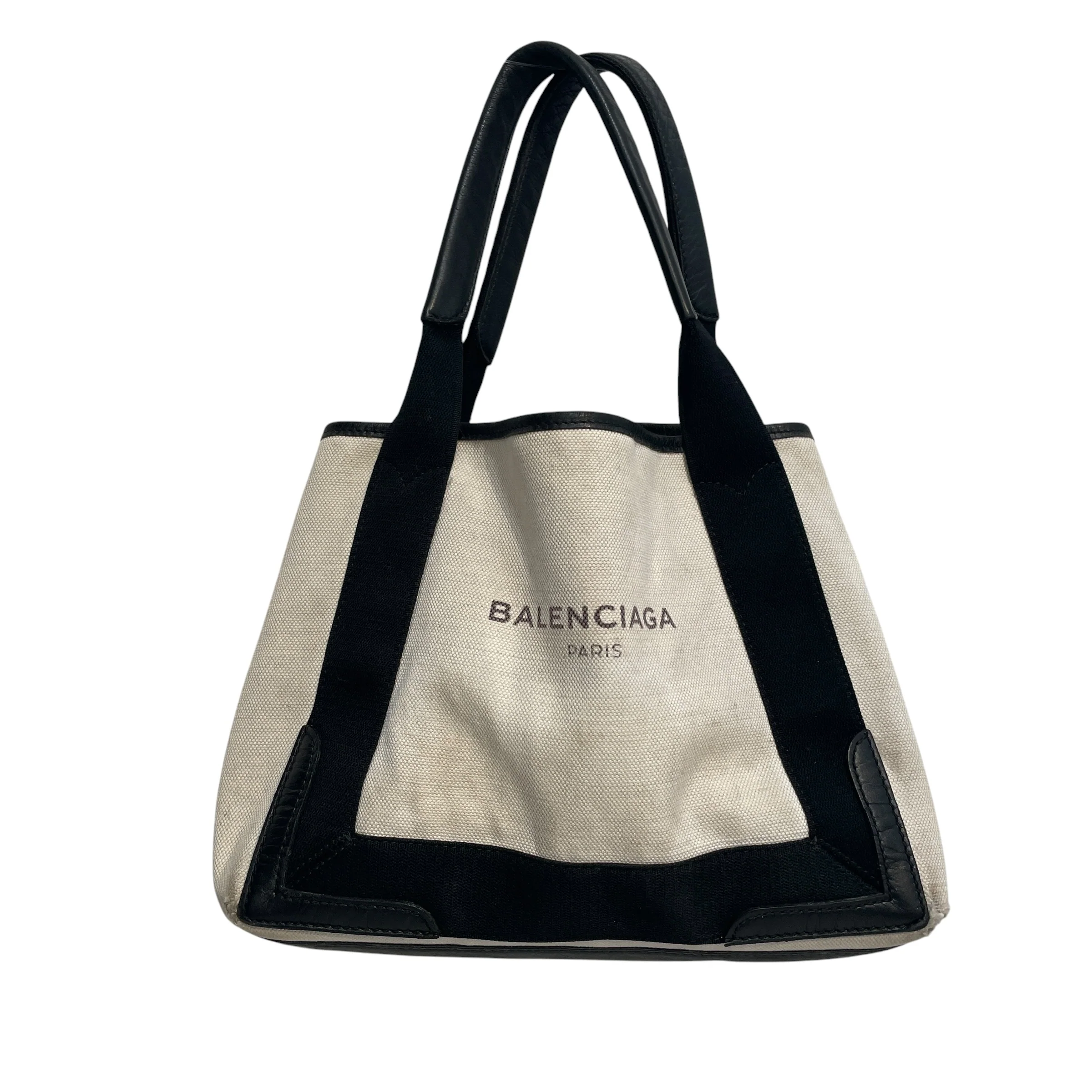 BALENCIAGA/Tote Bag/Cotton/WHT/Small Cabas Tote