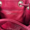 CHANEL/Cross Body Bag/Leather/RED/QUILTED CAVIAR BUCKET BAG